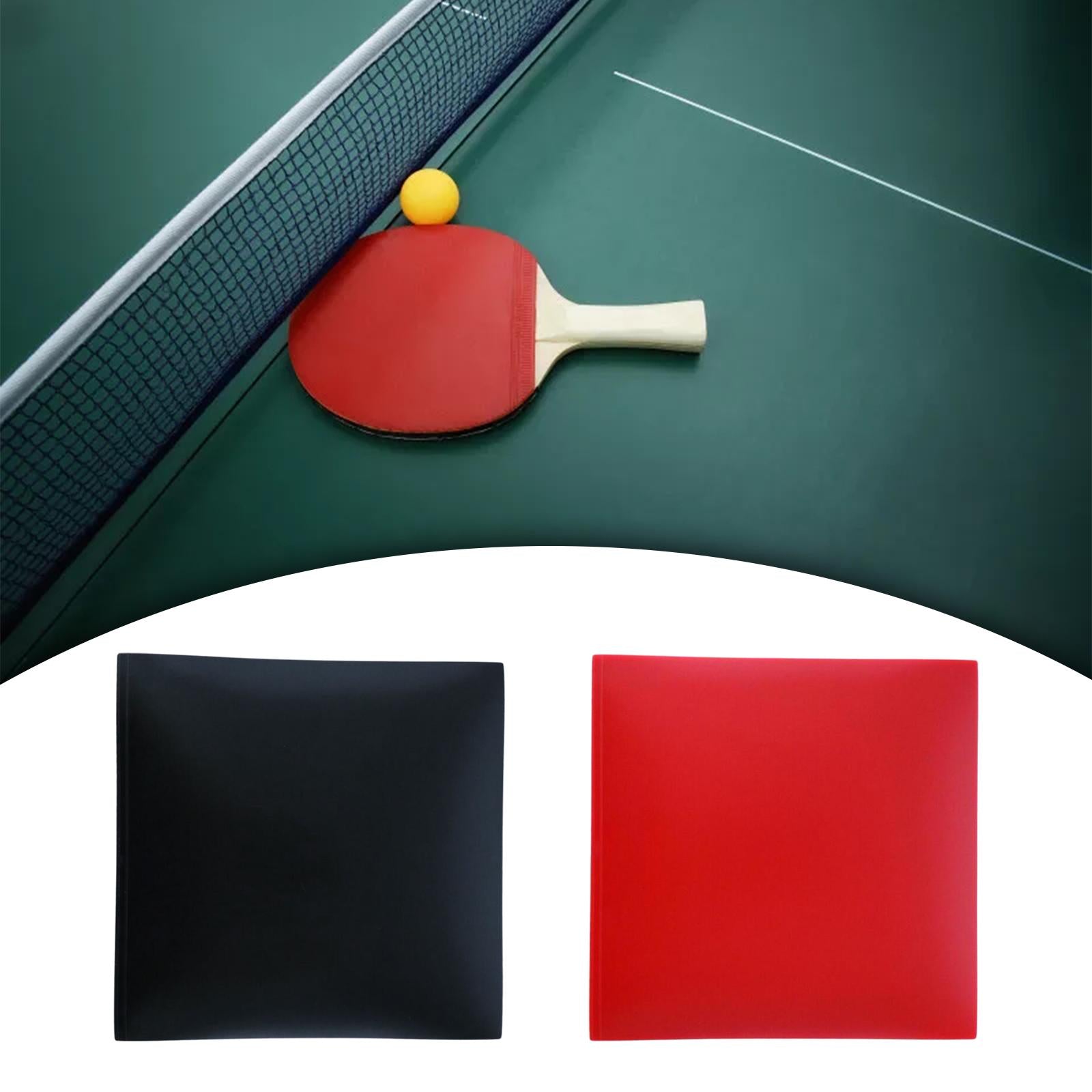 Table Tennis Paddle Racket Rubber Outdoor Women Men Durable Ping Pong Rubber black