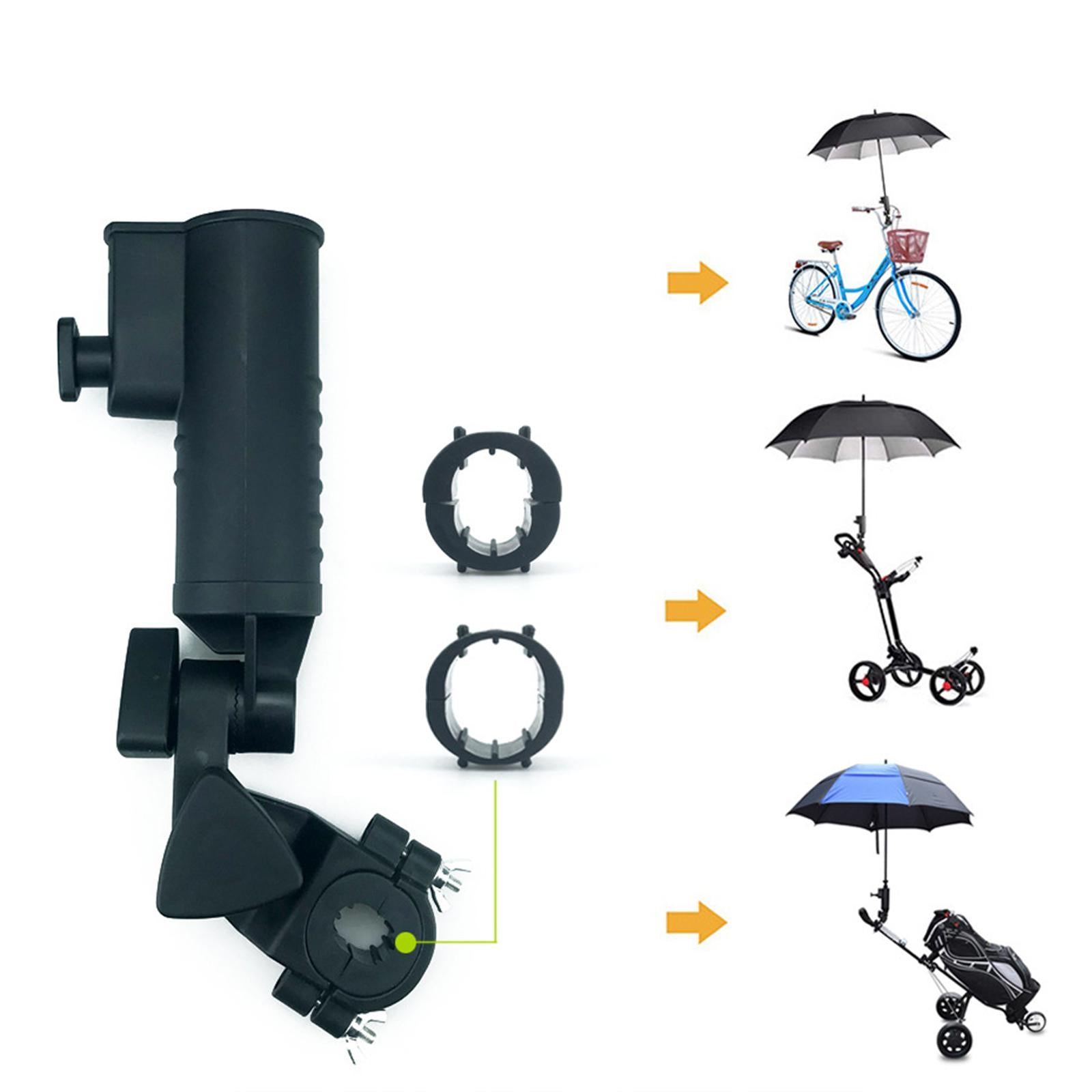 Golf Cart Umbrella Holder Clamp Mount Fishing Bike Practice Adjustable Angle