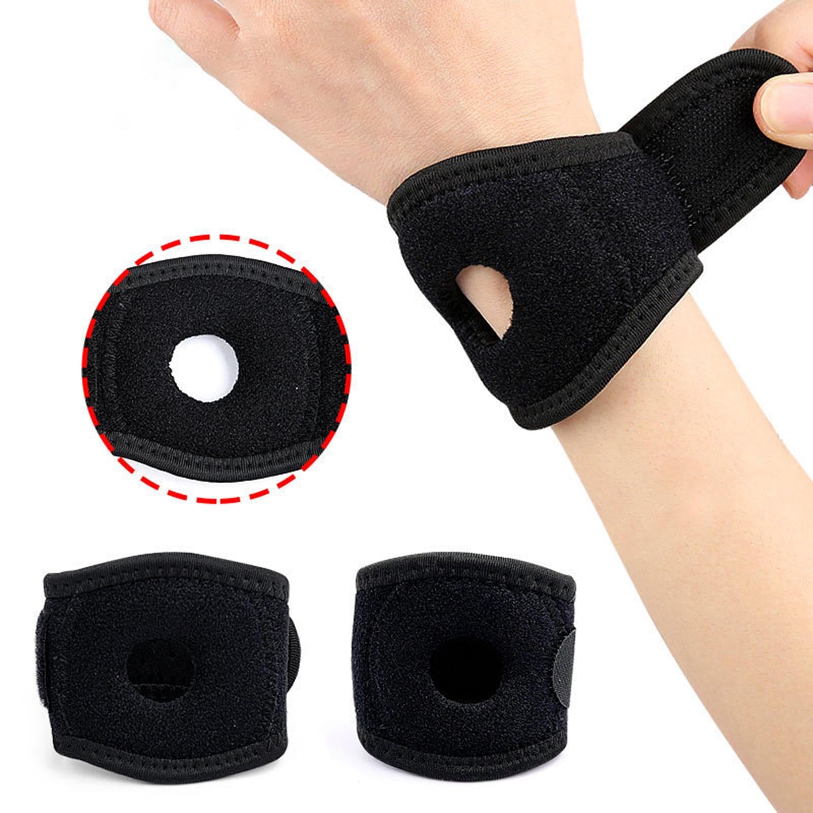 2xCompression Wrist Brace Guard Wrist Wrap for Working Out Indoor Outdoor Yoga No Buckle 26cm
