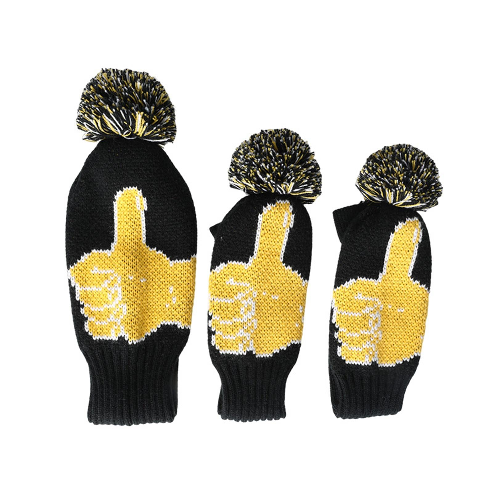 Knitted Golf Club Head Cover Wood Golf Covers for Practice Training Player