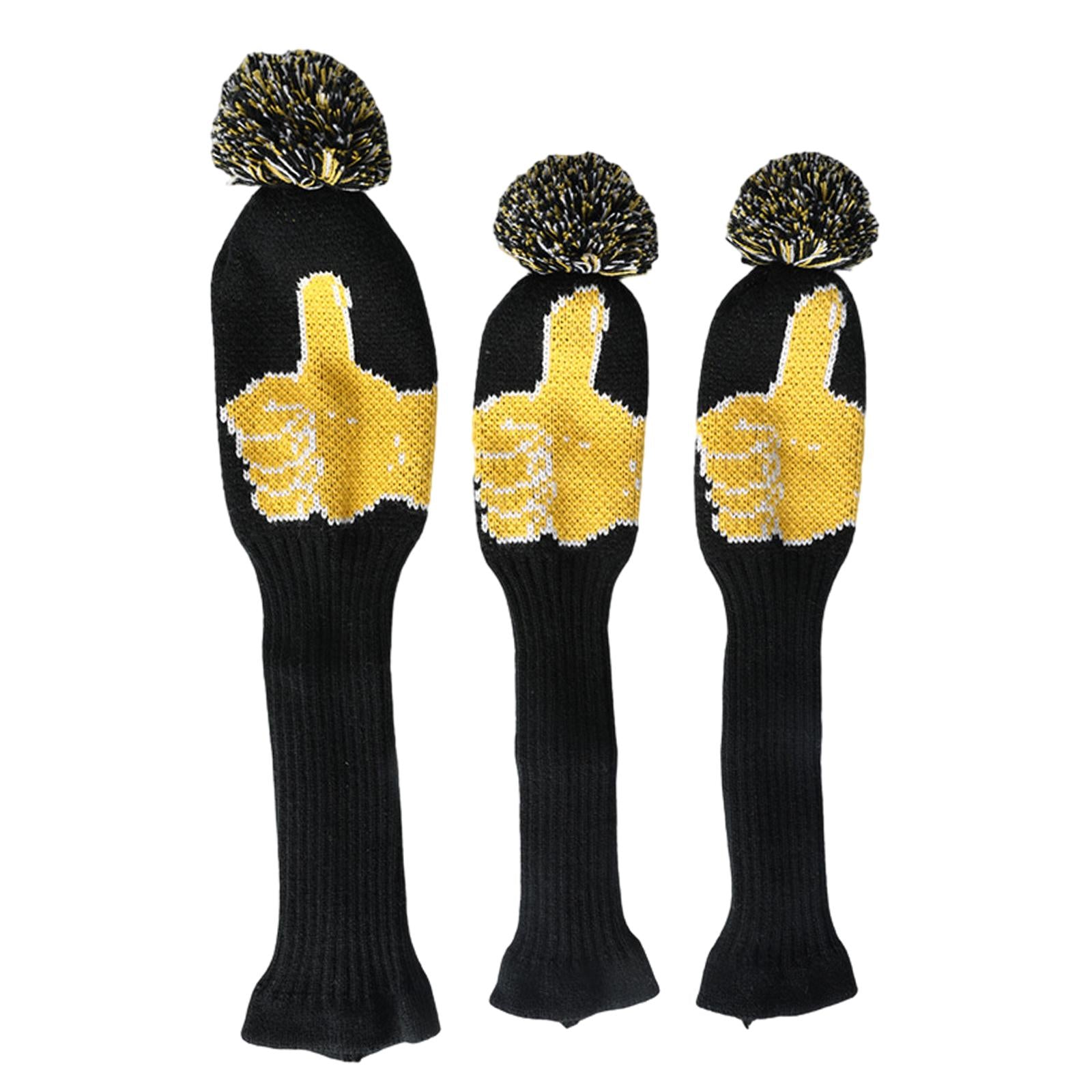 Knitted Golf Club Head Cover Wood Golf Covers for Practice Training Player