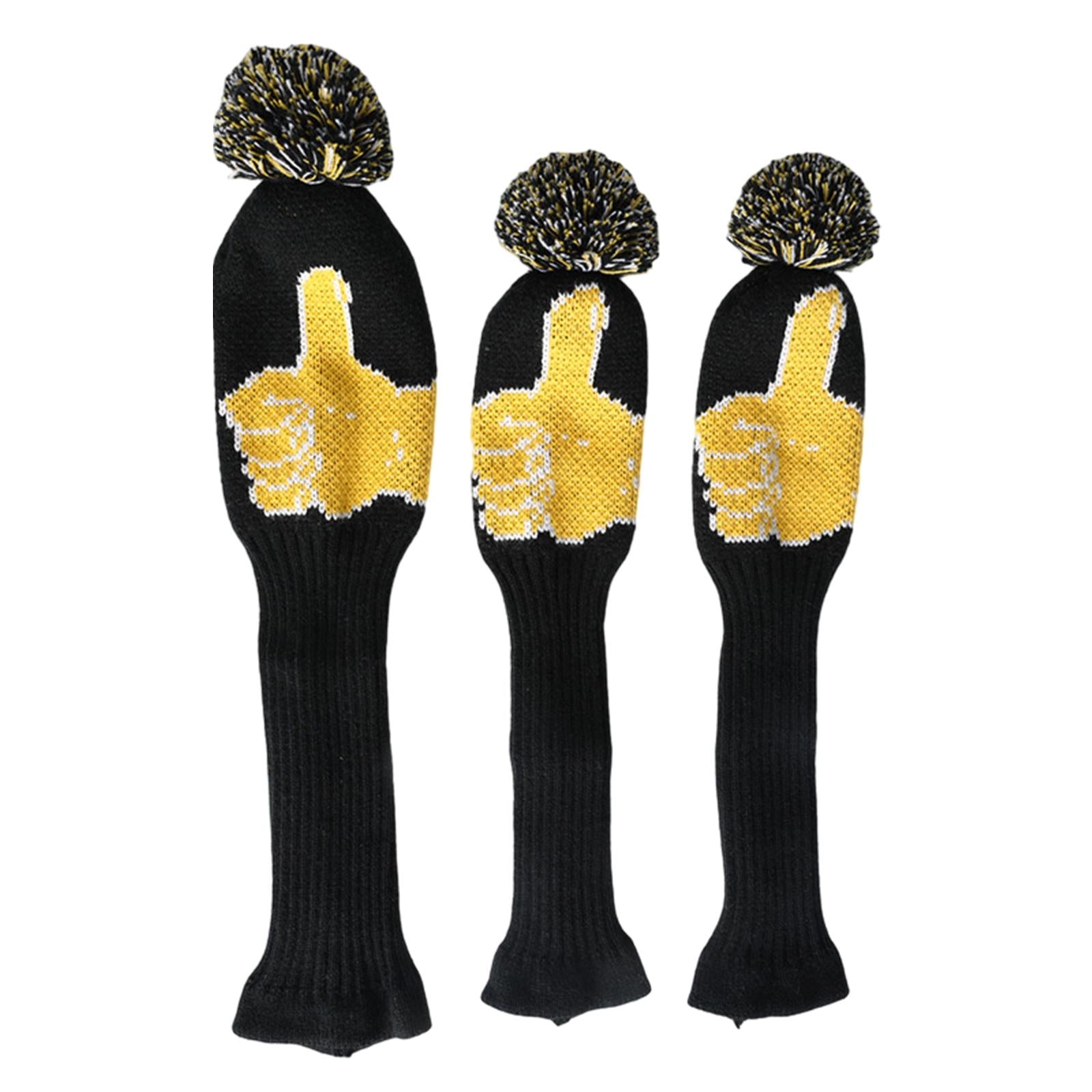 Knitted Golf Club Head Cover Wood Golf Covers for Practice Training Player