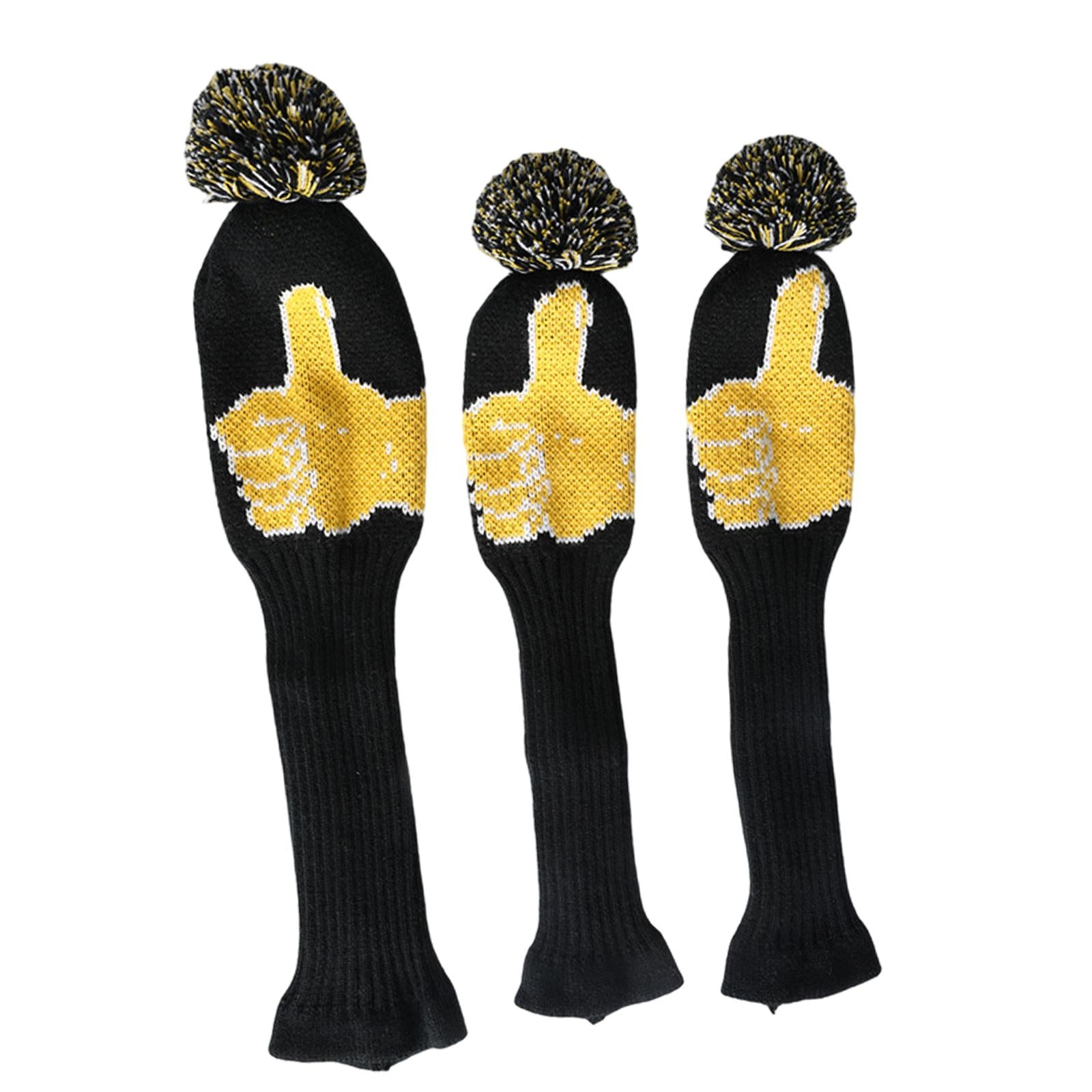 Knitted Golf Club Head Cover Wood Golf Covers for Practice Training Player