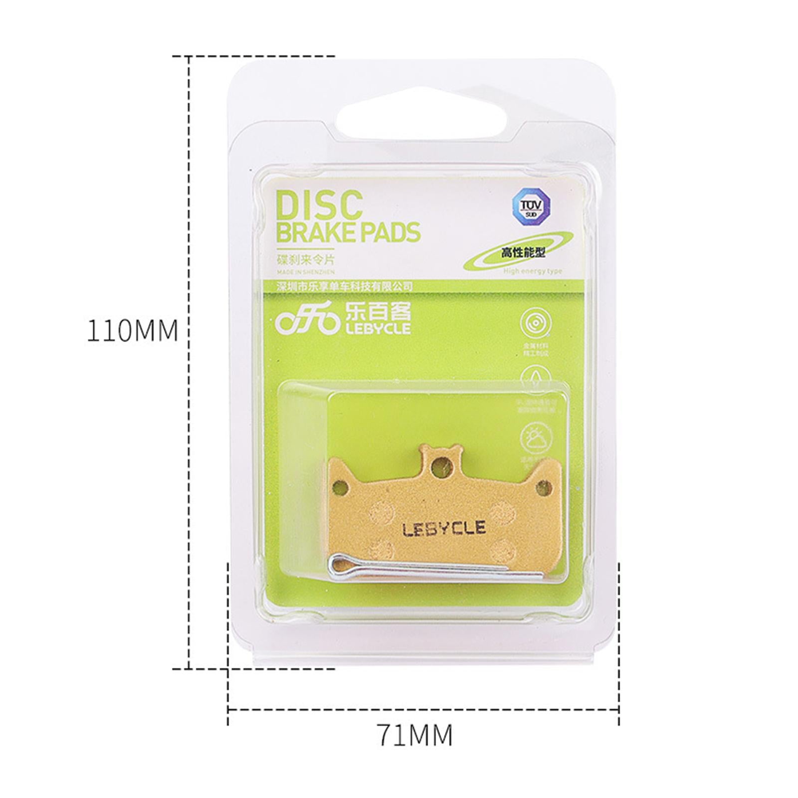 2x Bike Brake Pads Easily Install Reusable Long Service Disc Brake Pads