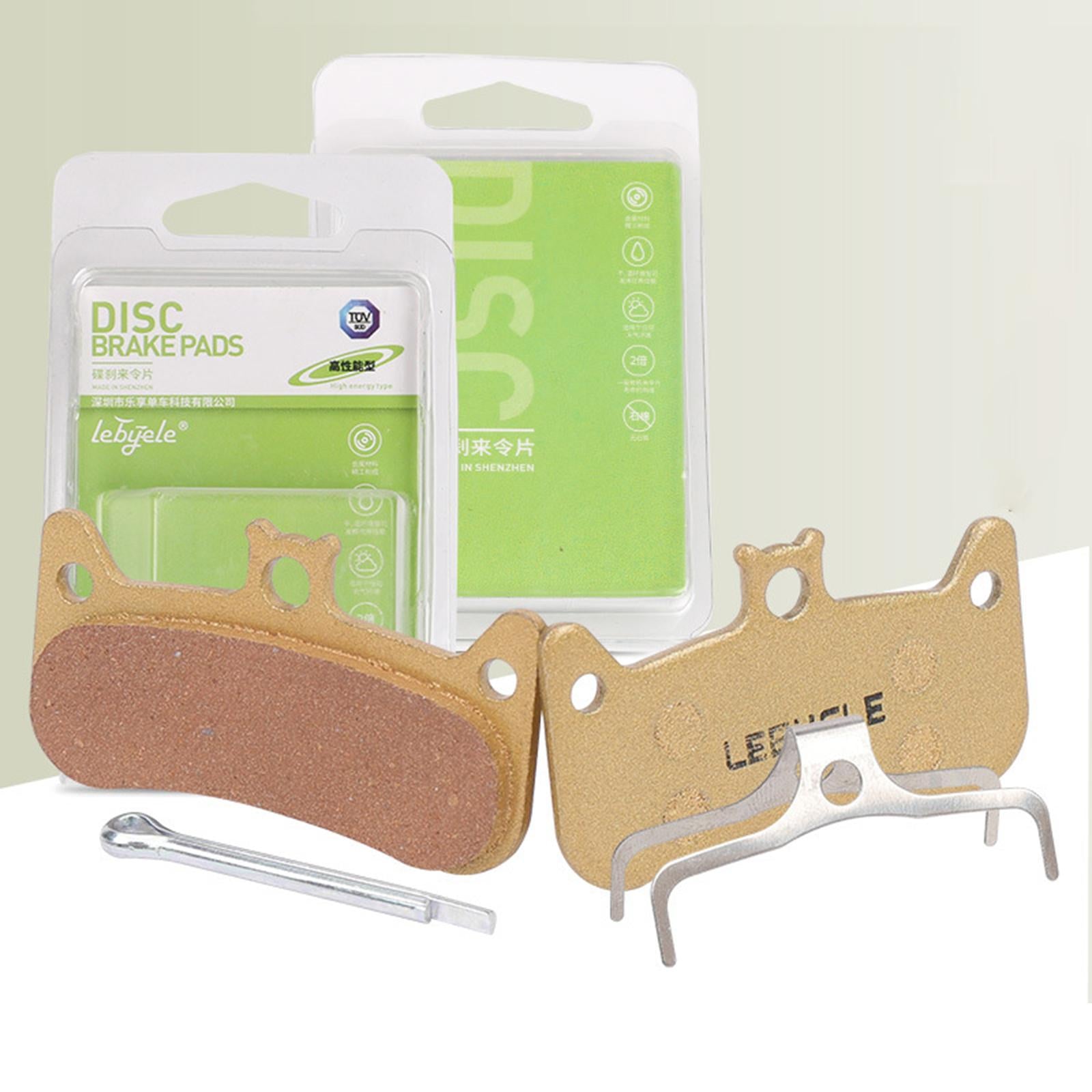 2x Bike Brake Pads Easily Install Reusable Long Service Disc Brake Pads