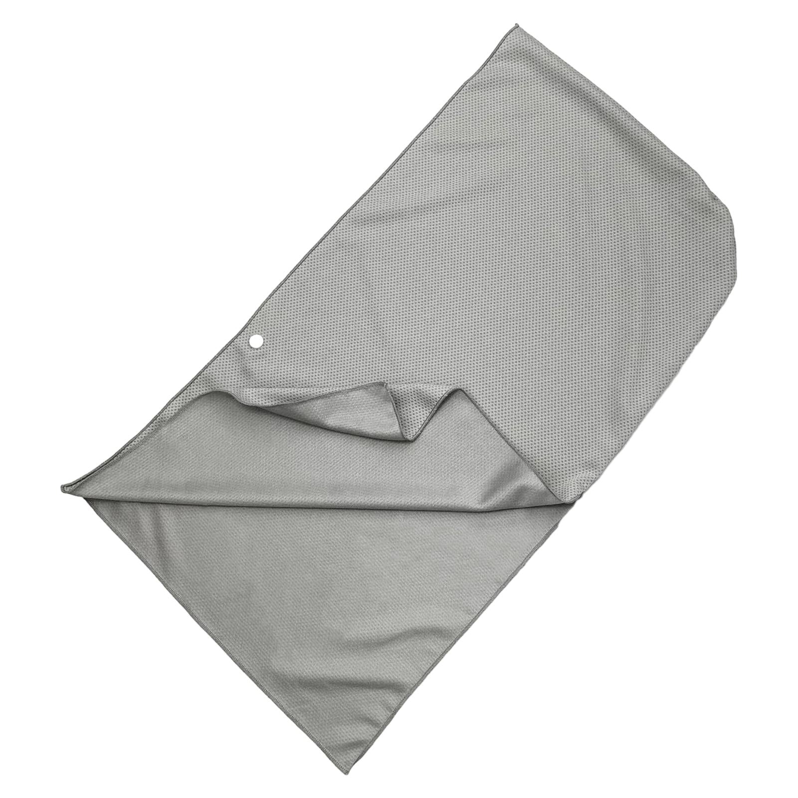 Cooling Towel Neck Wrap Absorbent Sweat Towel for Hot Weather Sports Light Gray