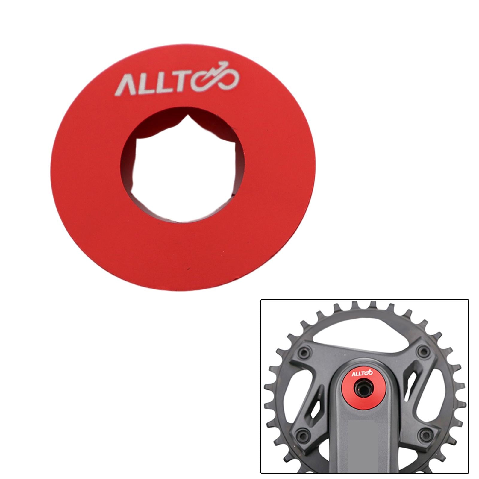 Bike Crankset Screw Bike Crank Bolt Crank Screw Cover for BMX Mountain Bikes Red