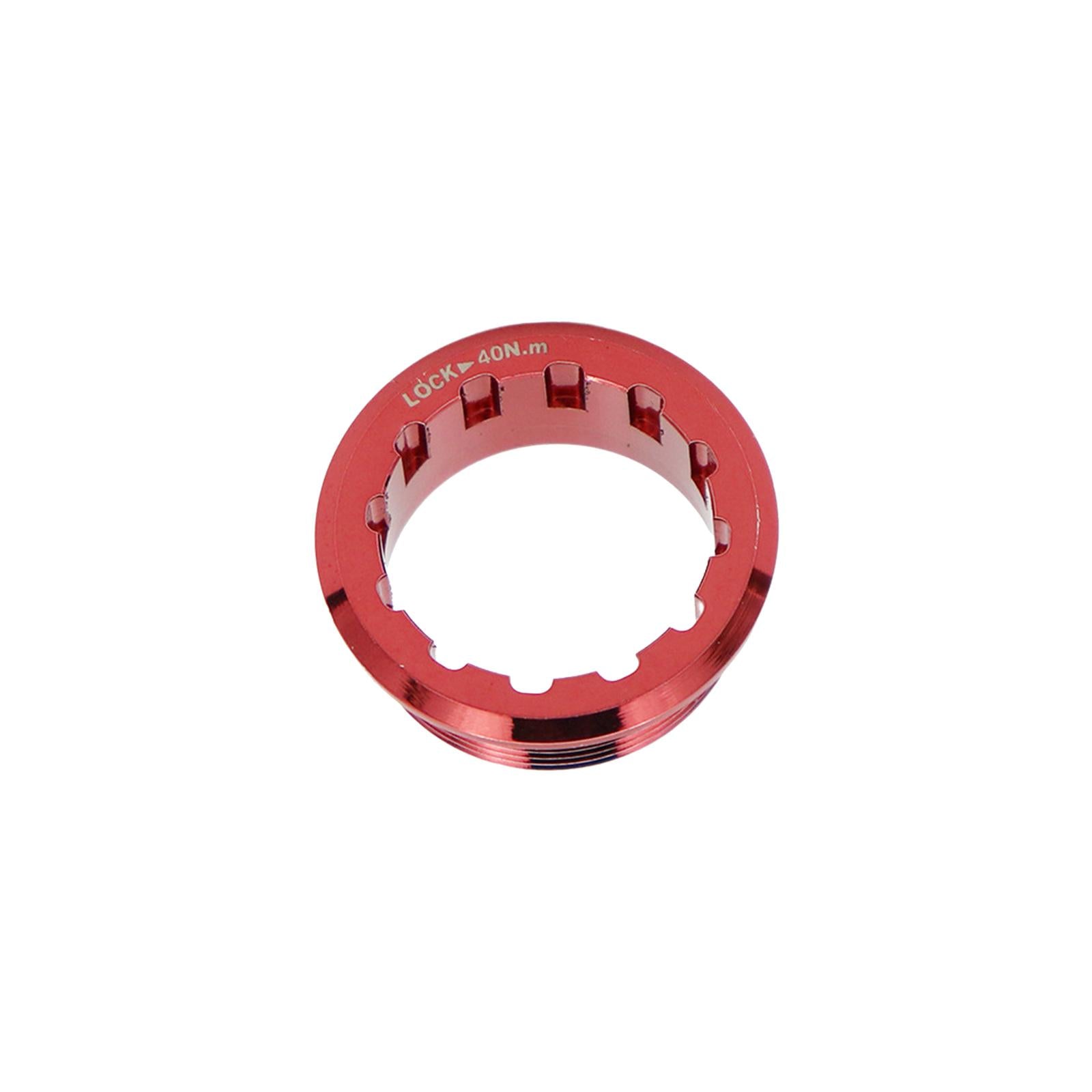 Flywheel Ring Covers Waterproof Titanium Alloy Bike Cassette Lock Rings Red