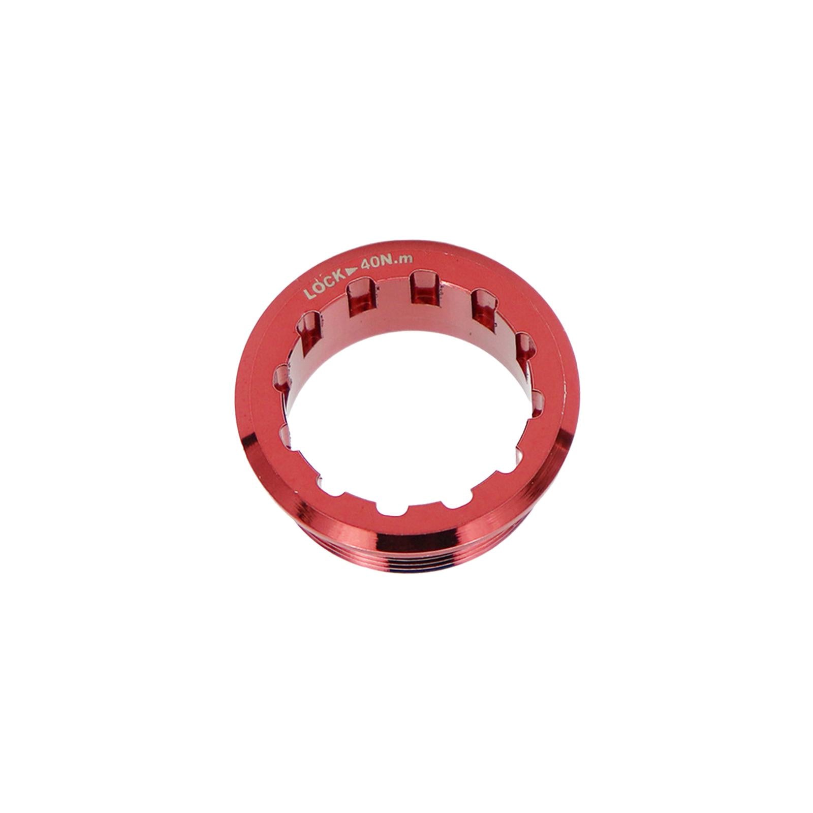 Flywheel Ring Covers Waterproof Titanium Alloy Bike Cassette Lock Rings Red