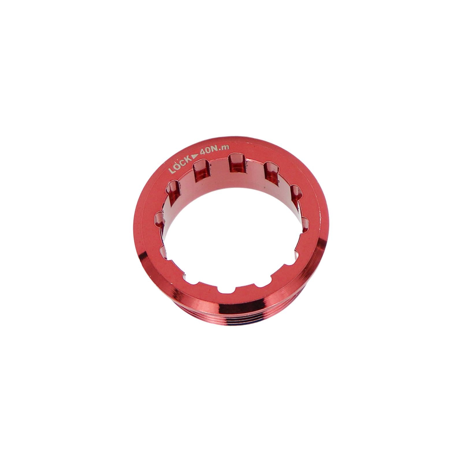 Flywheel Ring Covers Waterproof Titanium Alloy Bike Cassette Lock Rings Red