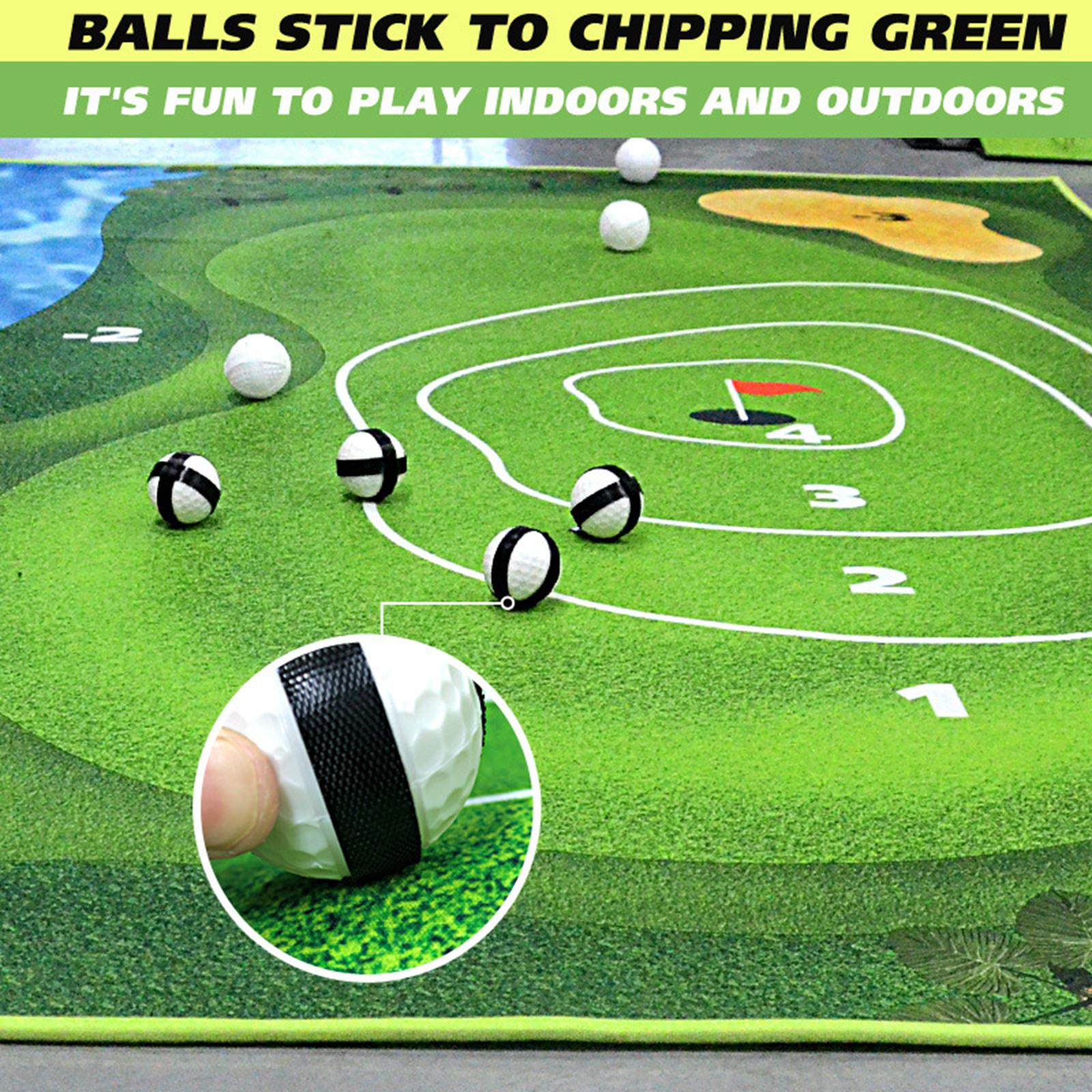 Golf Game Mat Golf Game Set Practice Mat with Chipping Mat Golf Training Aid 80cmx150cm