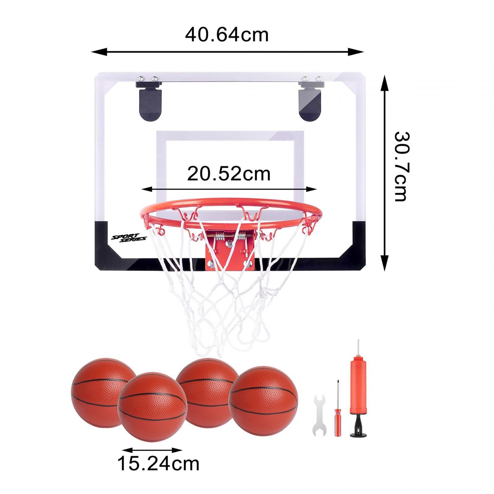 Mini Basketball Hoop with Net Toy Basketball Games for Dunking Wall Backyard