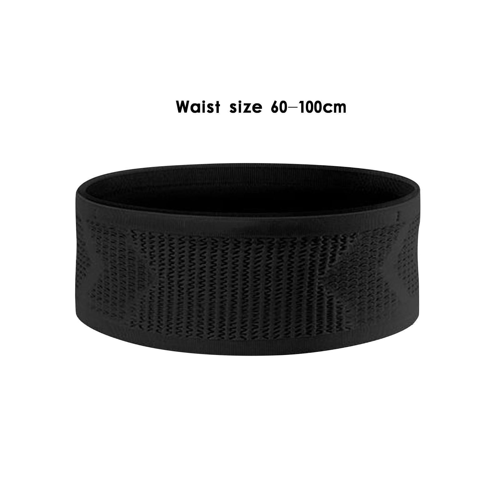 Running Belt Fanny Bag Lightweight Running Waist Belt for Gym Sports Workout M Black