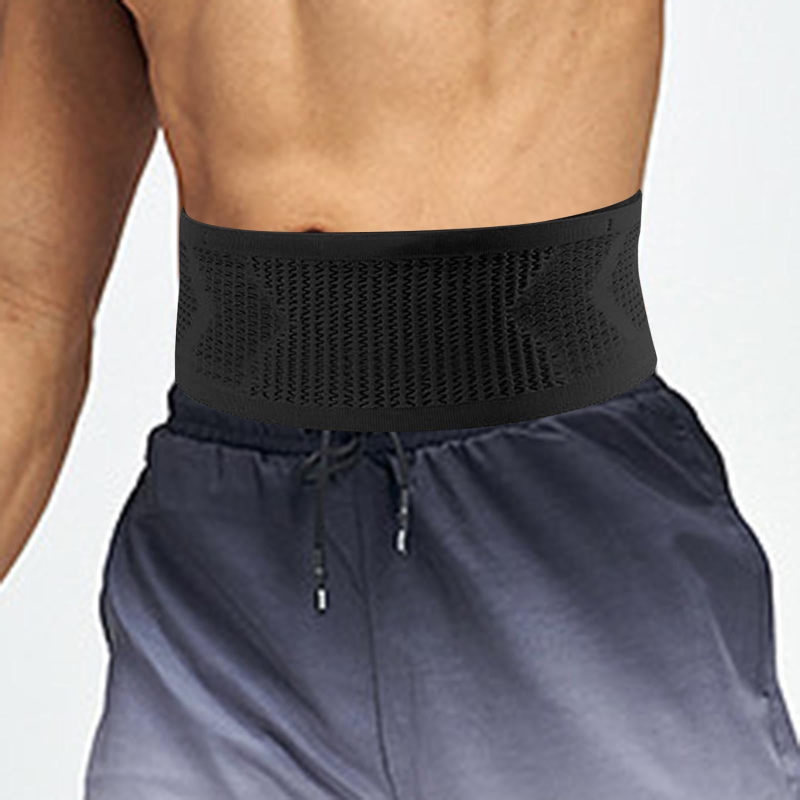 Running Belt Fanny Bag Lightweight Running Waist Belt for Gym Sports Workout M Black