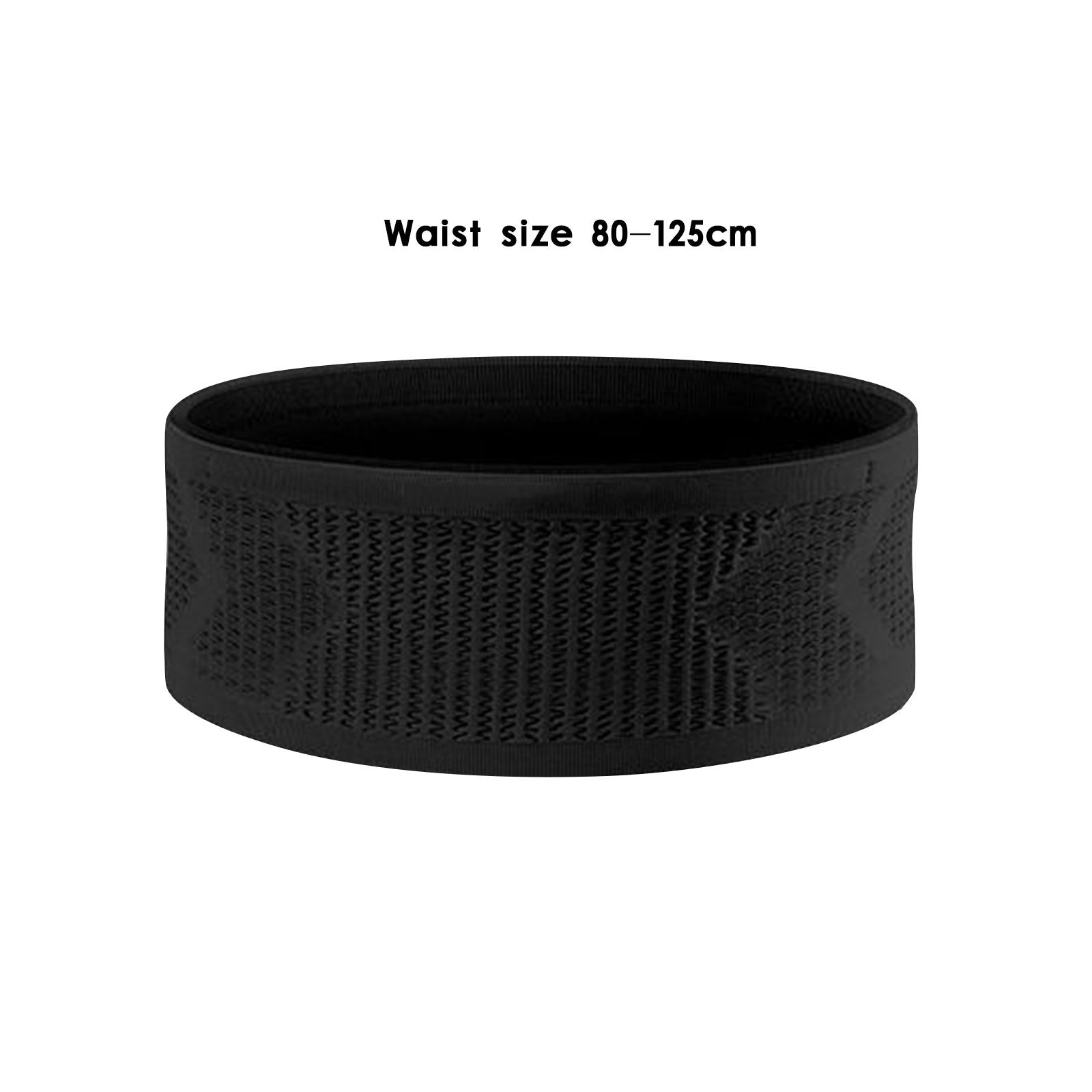 Running Belt Fanny Bag Lightweight Running Waist Belt for Gym Sports Workout L Black