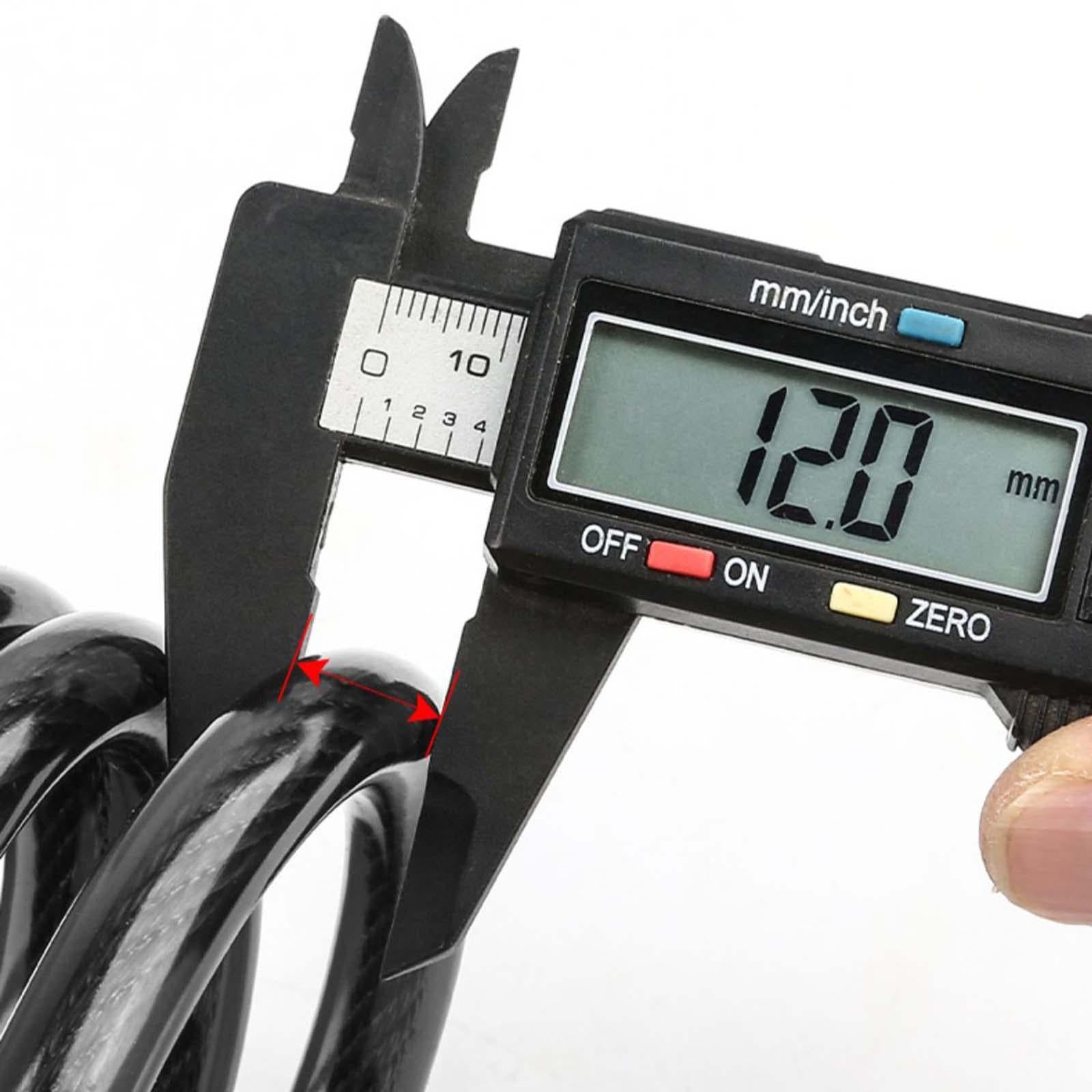 Bike Lock Cable with Key Steel Padlock for Doors Outdoor Equipment Motorbike 0.9m