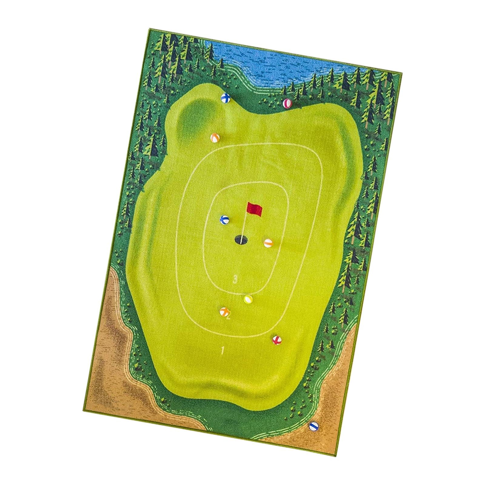 Casual Golf Game Golf Practice Mats Mini Golf Course Golf Training Equipment 150cmx80cm