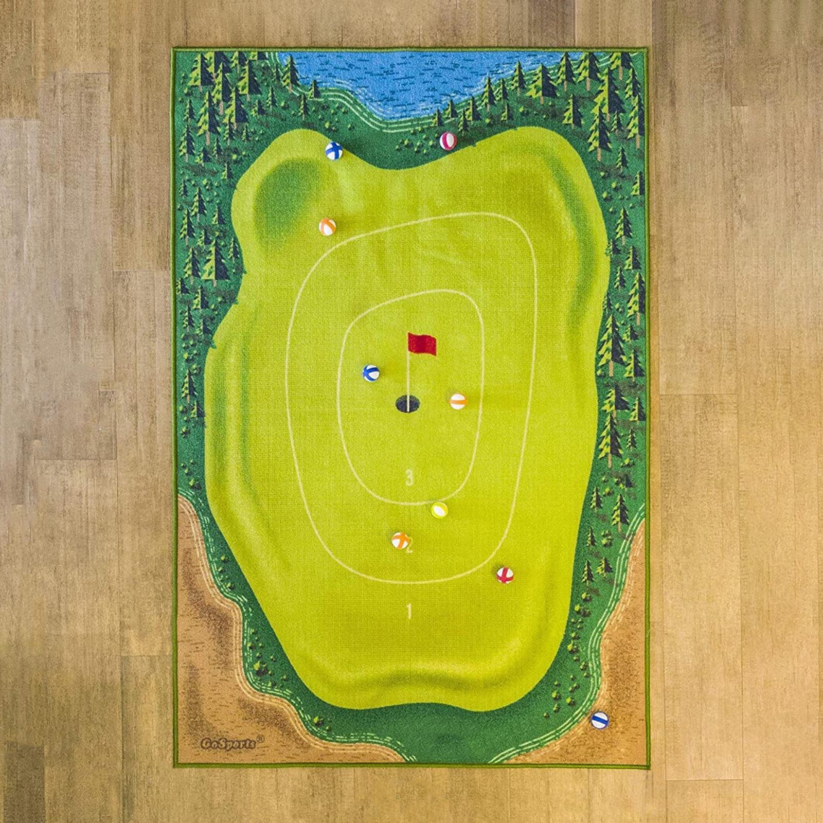 Casual Golf Game Golf Practice Mats Mini Golf Course Golf Training Equipment 120cmx180cm