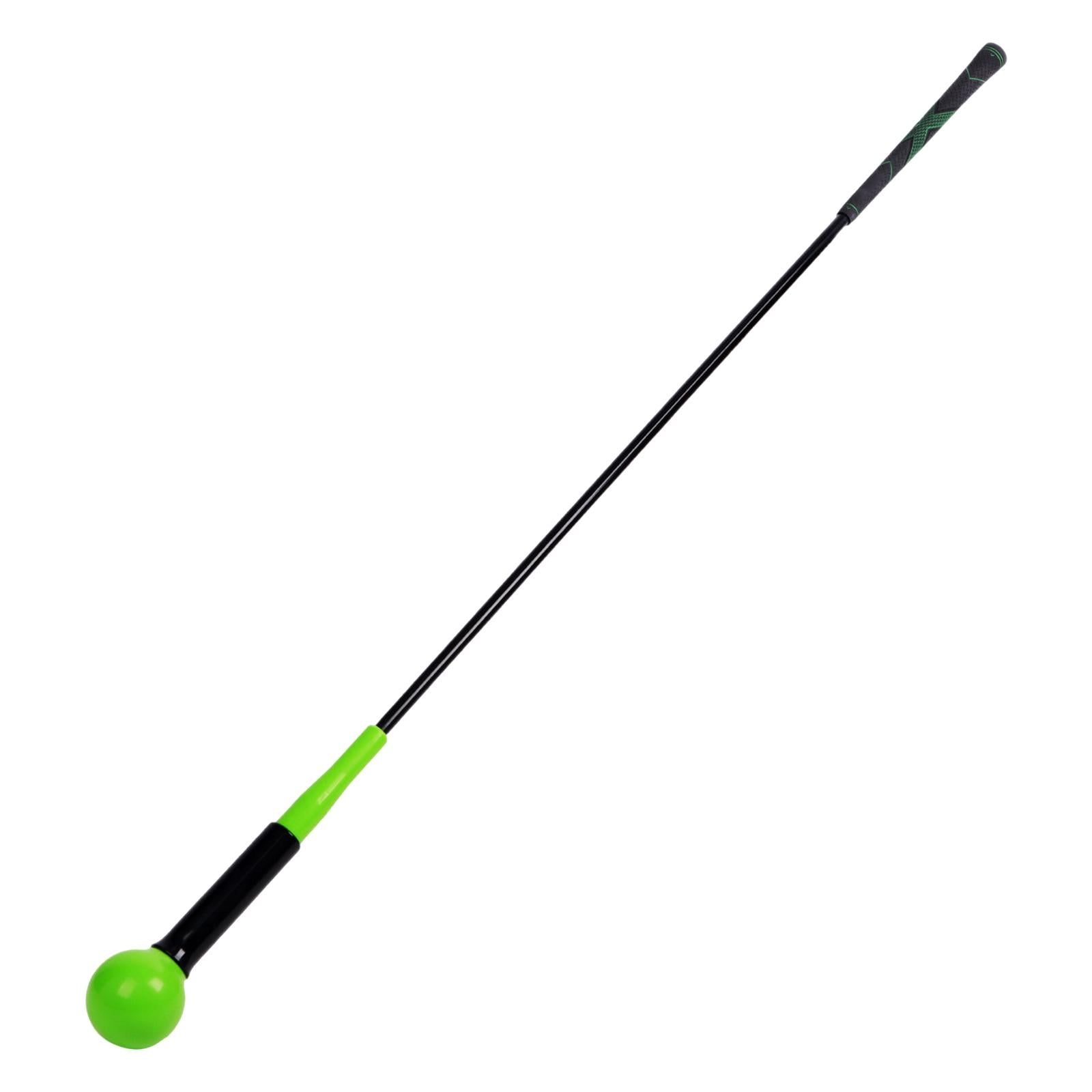 Golf Swing Trainer Practice Swing Rod for Tempo Strength Position Correction Green 100cm