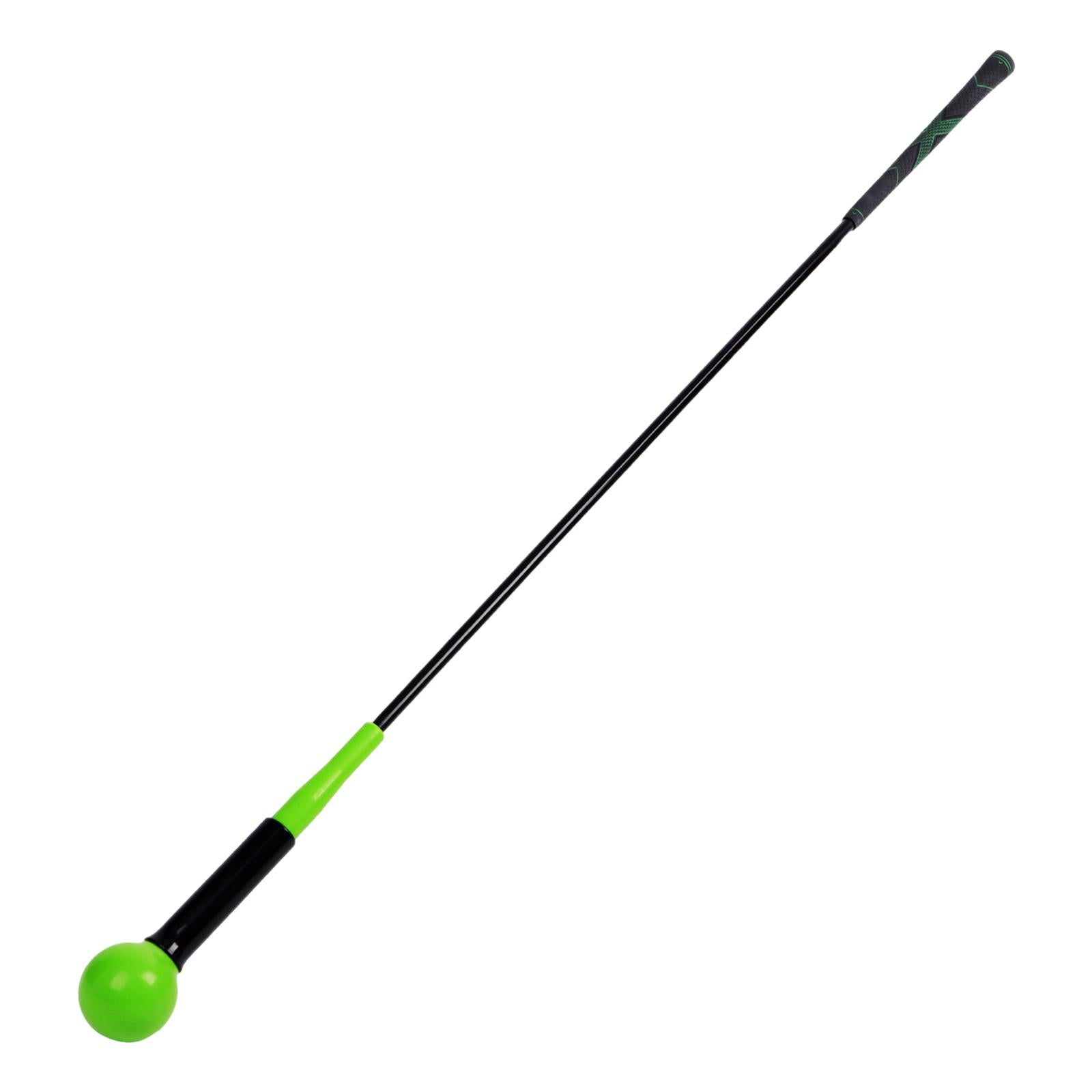 Golf Swing Trainer Practice Swing Rod for Tempo Strength Position Correction Green 100cm