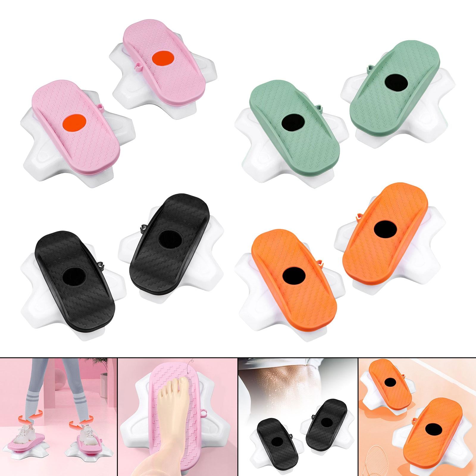 2x Ab Twisting Boards Aerobic Exercise Massage Foot Sole Waist Twisting Disc Pink