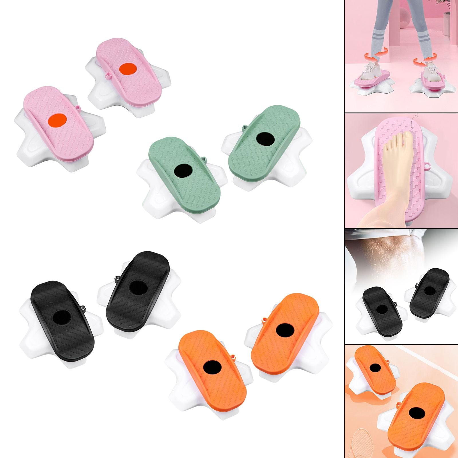 2x Ab Twisting Boards Aerobic Exercise Massage Foot Sole Waist Twisting Disc Pink