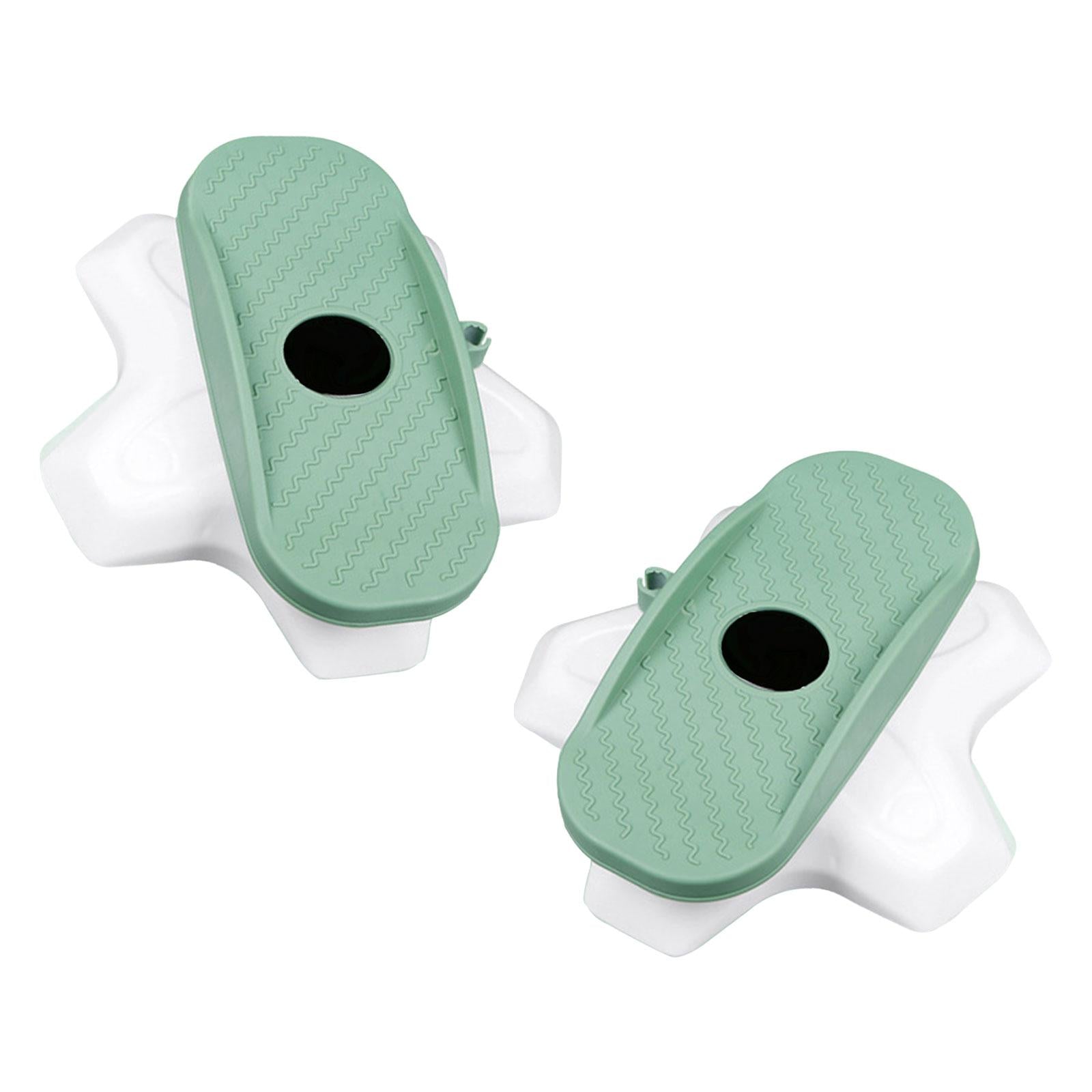 2x Ab Twisting Boards Aerobic Exercise Massage Foot Sole Waist Twisting Disc Green