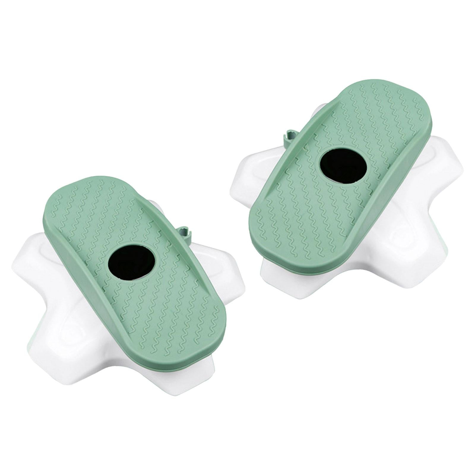 2x Ab Twisting Boards Aerobic Exercise Massage Foot Sole Waist Twisting Disc Green