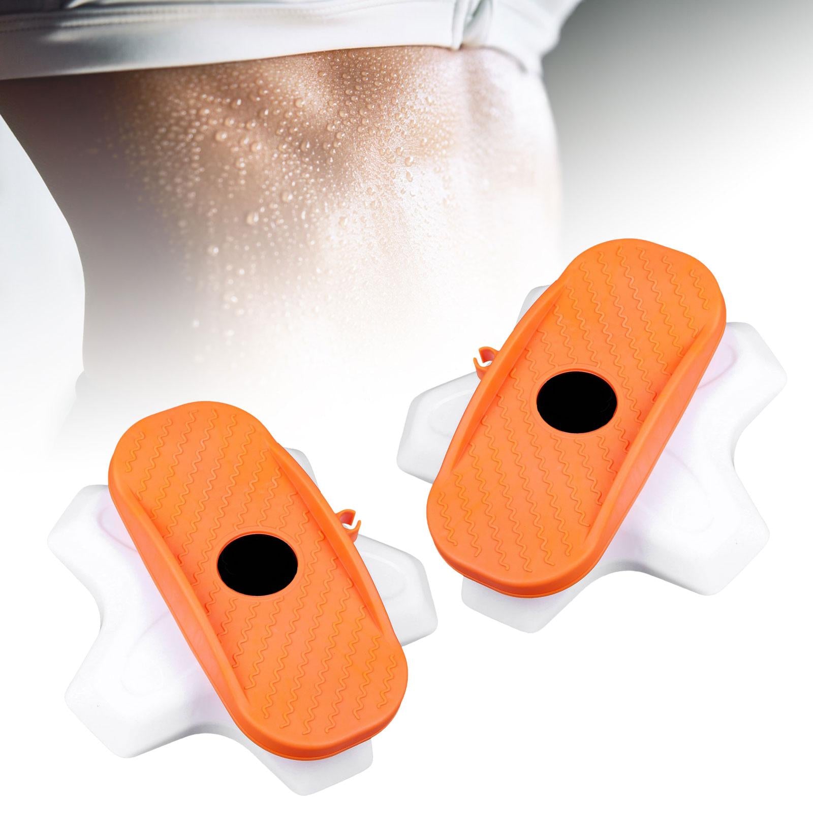 2x Ab Twisting Boards Aerobic Exercise Massage Foot Sole Waist Twisting Disc Orange
