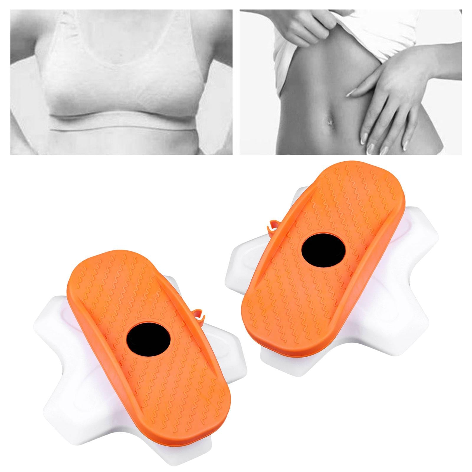 2x Ab Twisting Boards Aerobic Exercise Massage Foot Sole Waist Twisting Disc Orange