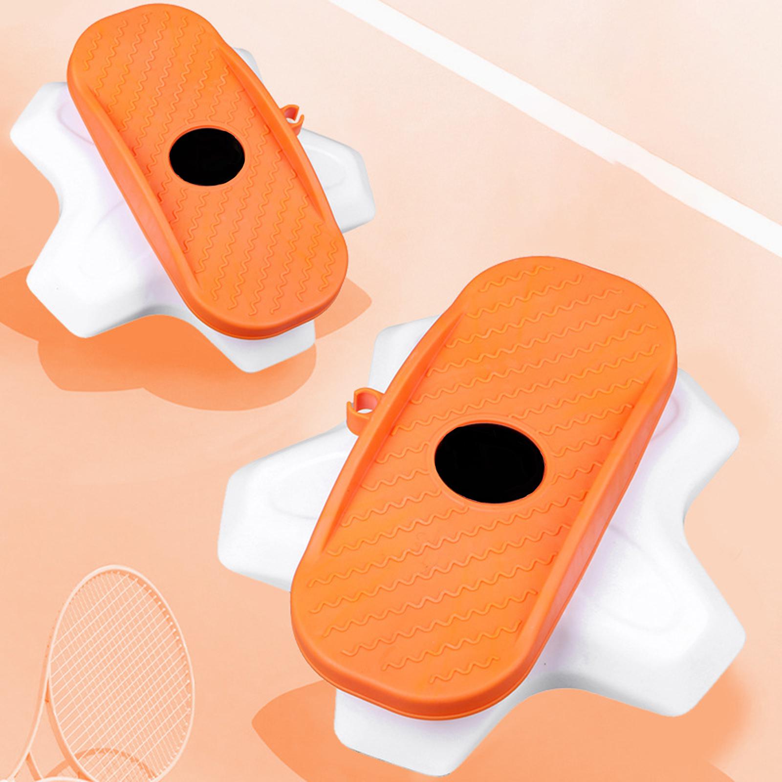 2x Ab Twisting Boards Aerobic Exercise Massage Foot Sole Waist Twisting Disc Orange