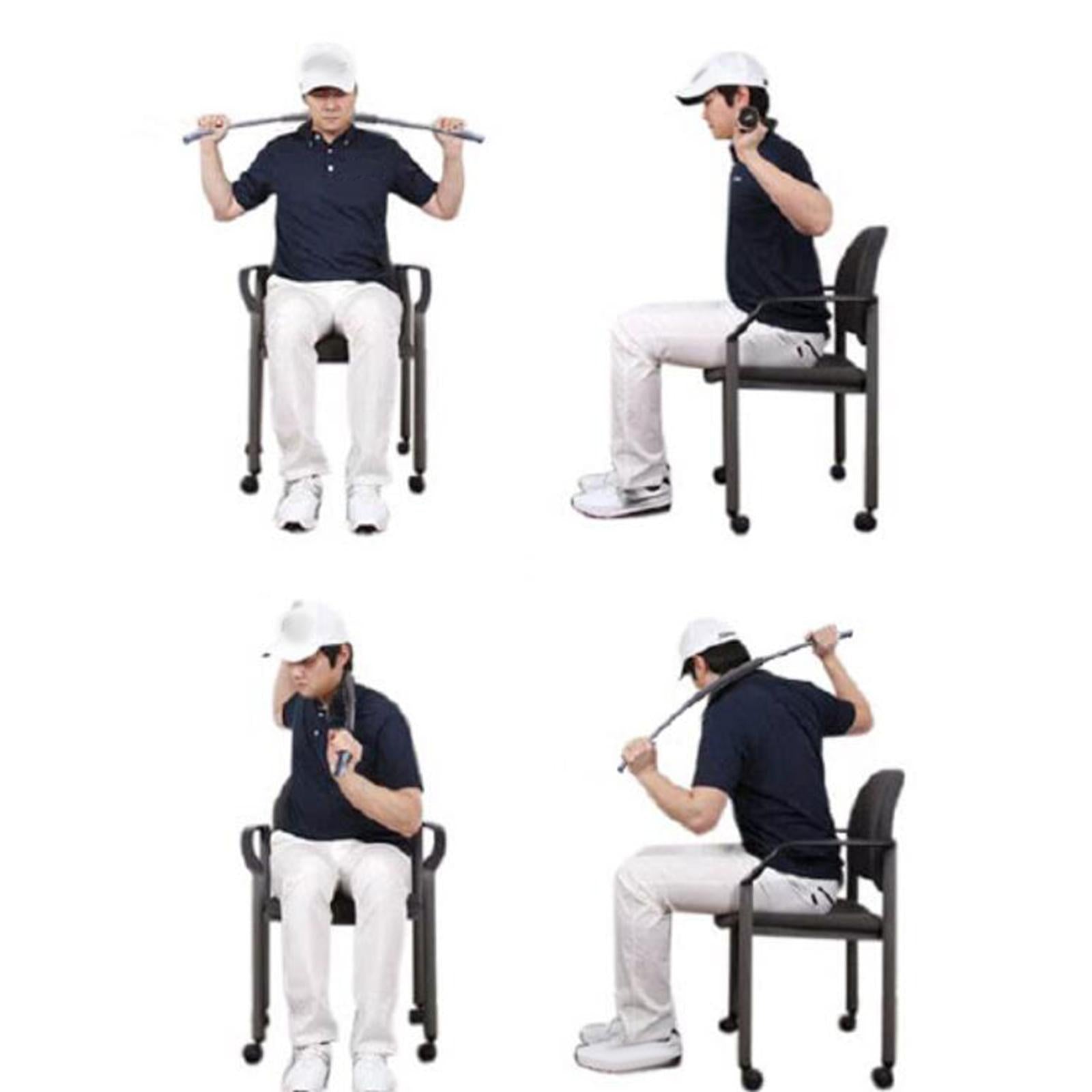 Golf Swing Trainer Nonslip Grip Dual Core Trainer Portable Golf Turn Trainer