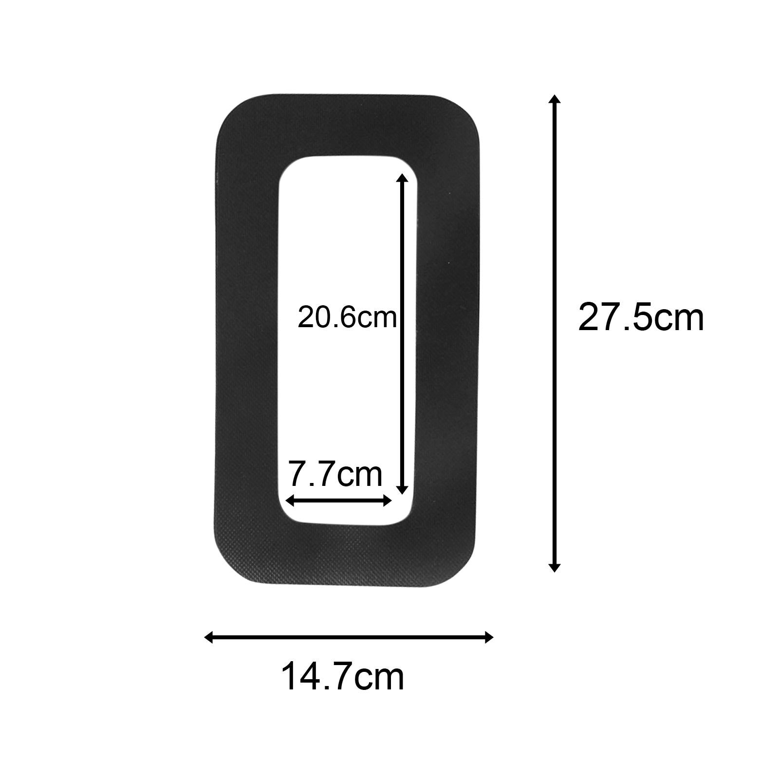 2xSurfboard Fin Base Protection Cover Professional Replacement Parts Protector Black