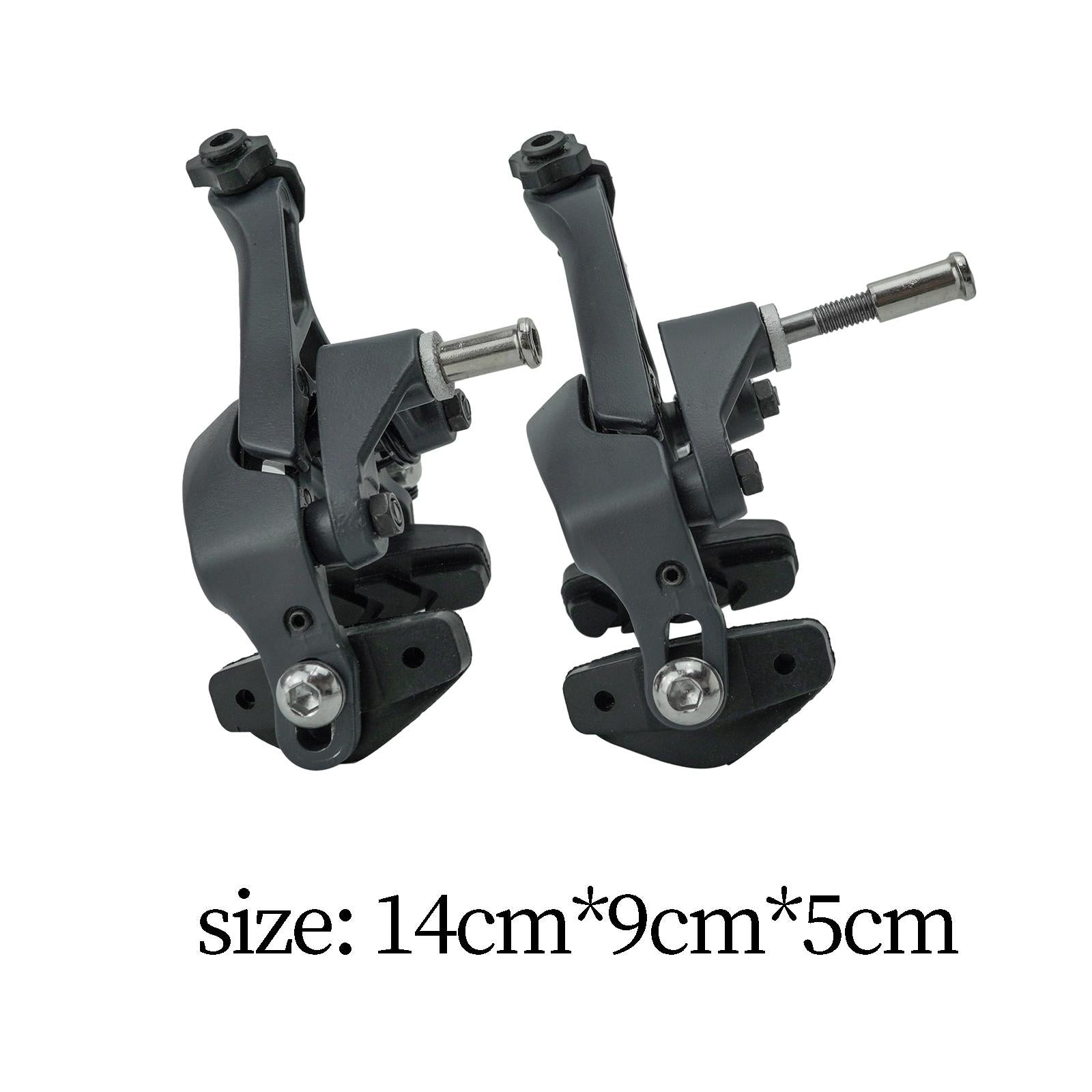 Bike Front Rear Caliper Brakes Clamp Durable Smooth Braking Aluminum Alloy