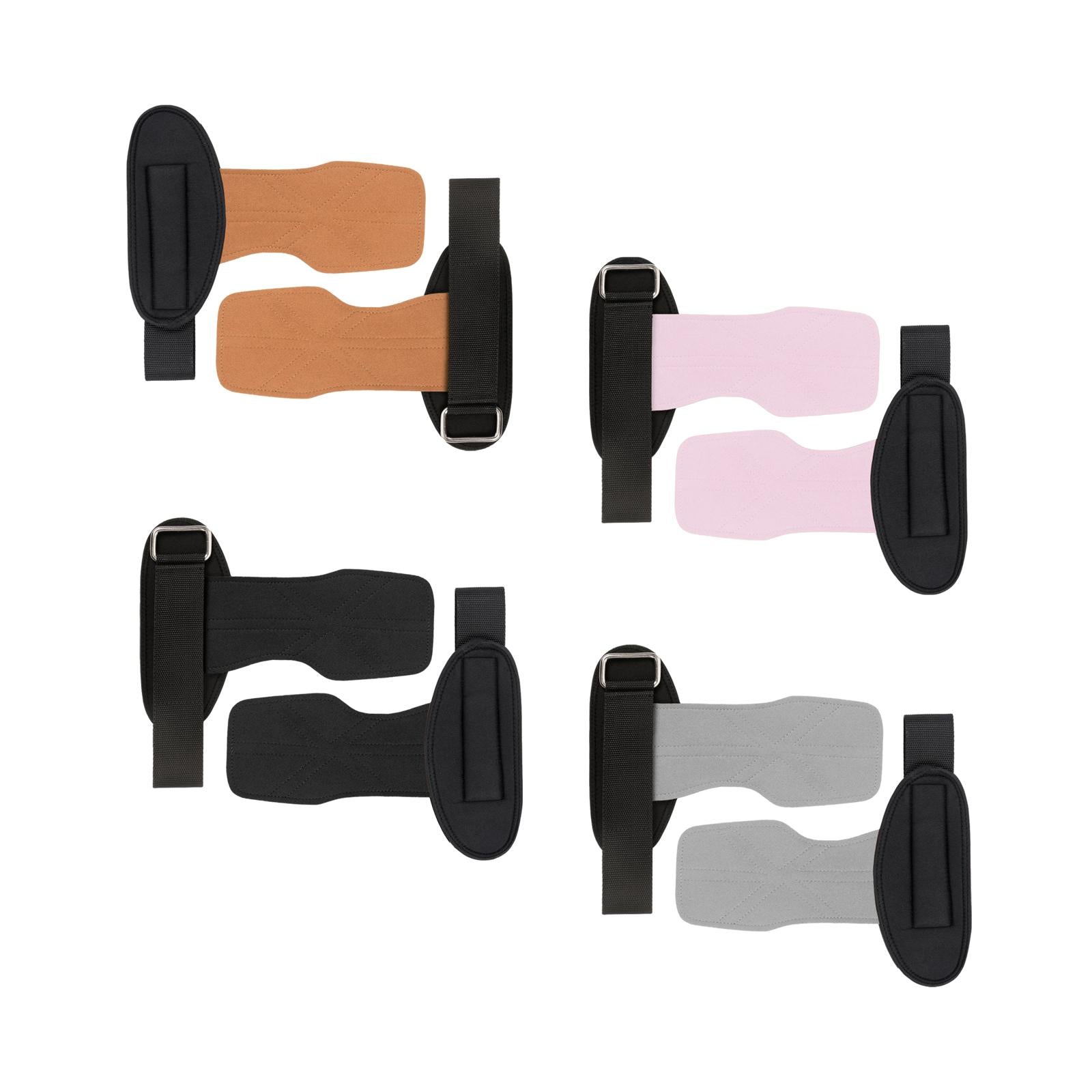 Lifting Wrist Support Wraps Premium Hand Grips for Gym Dumbbell Powerlifting brown