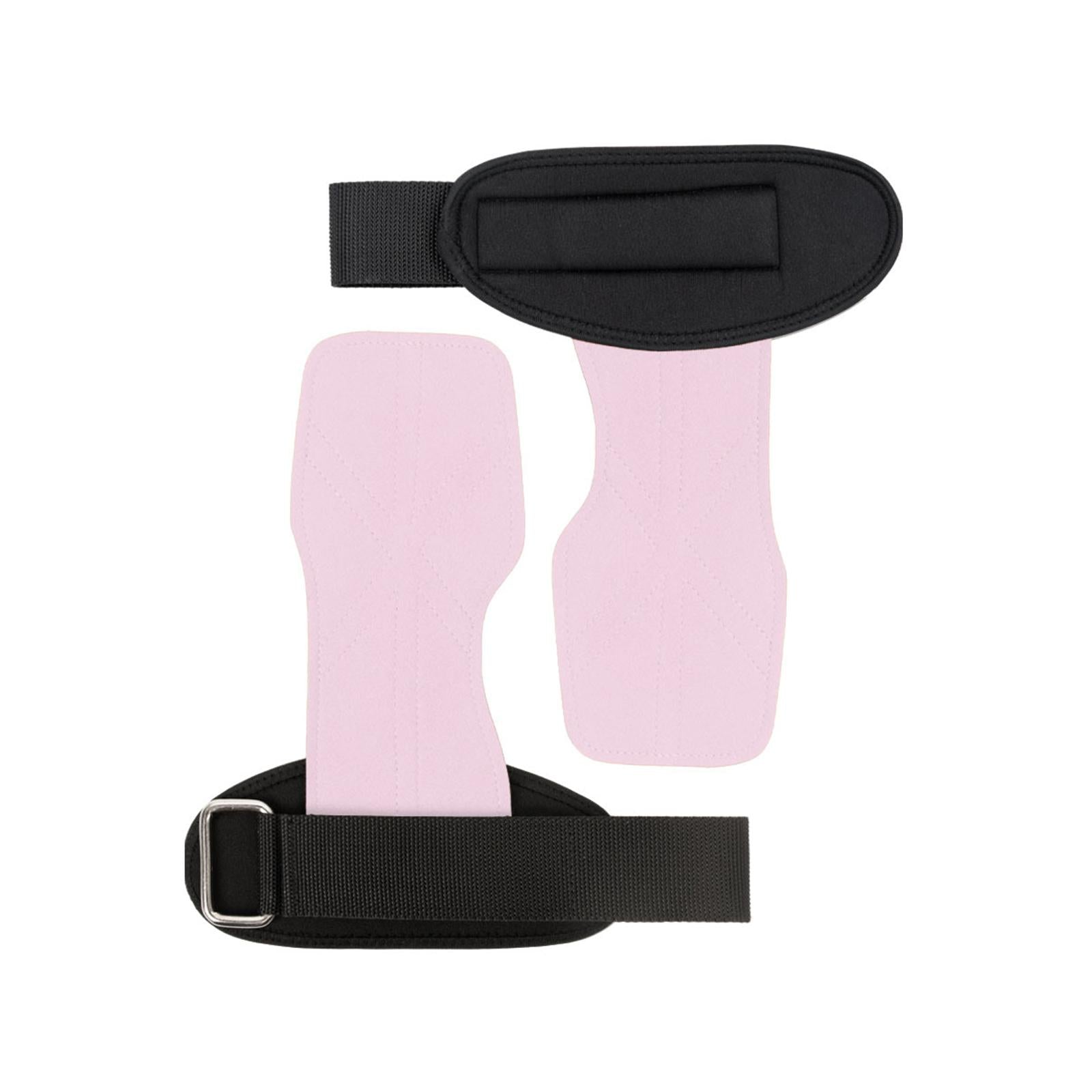 Lifting Wrist Support Wraps Premium Hand Grips for Gym Dumbbell Powerlifting pink