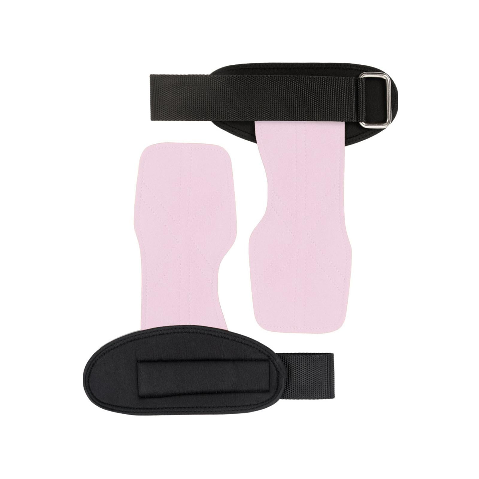 Lifting Wrist Support Wraps Premium Hand Grips for Gym Dumbbell Powerlifting pink