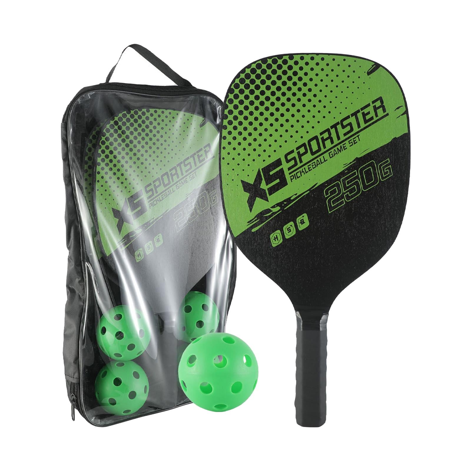 Pickleball Paddles Set of 2 Comfort Grip Pickleball Racquets 2 Players Adult