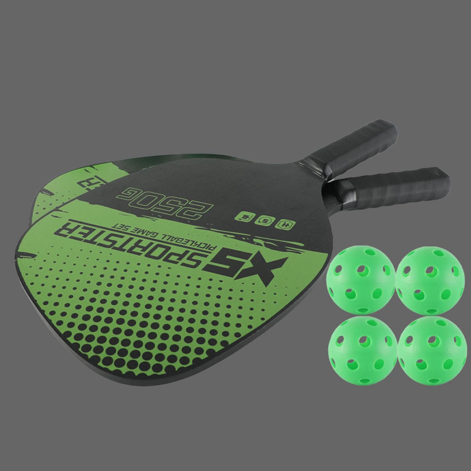 Pickleball Paddles Set of 2 Comfort Grip Pickleball Racquets 2 Players Adult