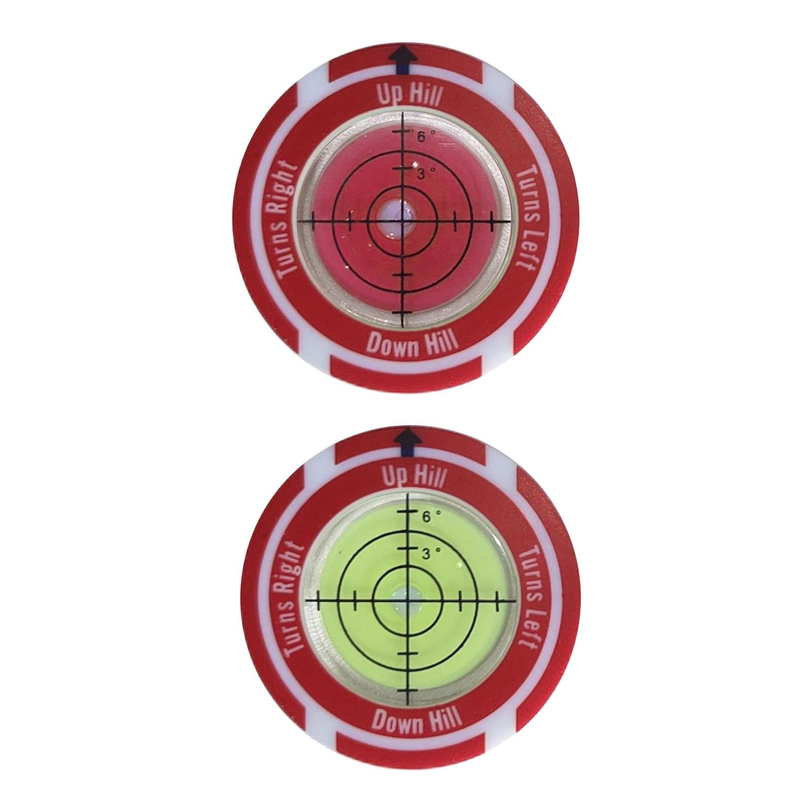 Golf Ball Marker Portable Hat Clip Outdoor Putting Aid Tool Golf Accessory Red