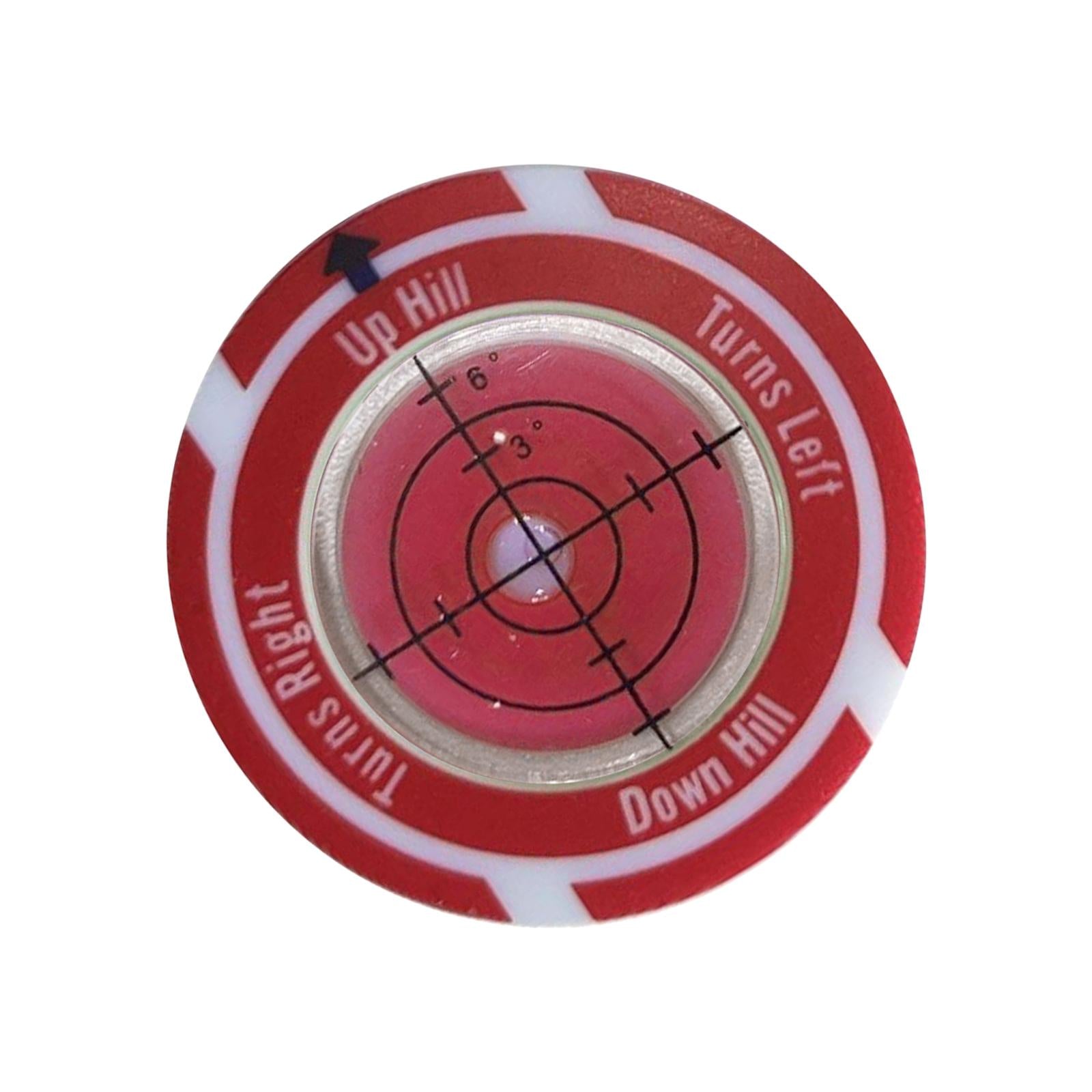 Golf Ball Marker Portable Hat Clip Outdoor Putting Aid Tool Golf Accessory Red