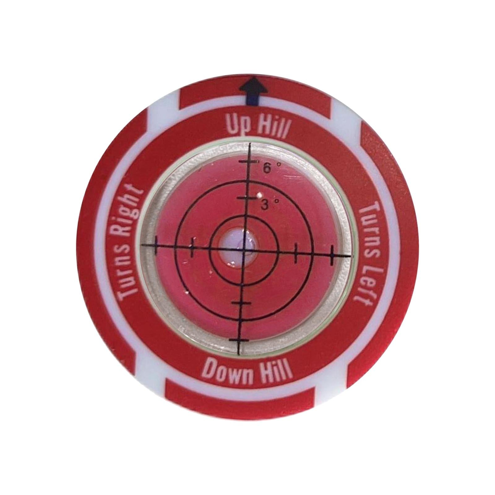 Golf Ball Marker Portable Hat Clip Outdoor Putting Aid Tool Golf Accessory Red