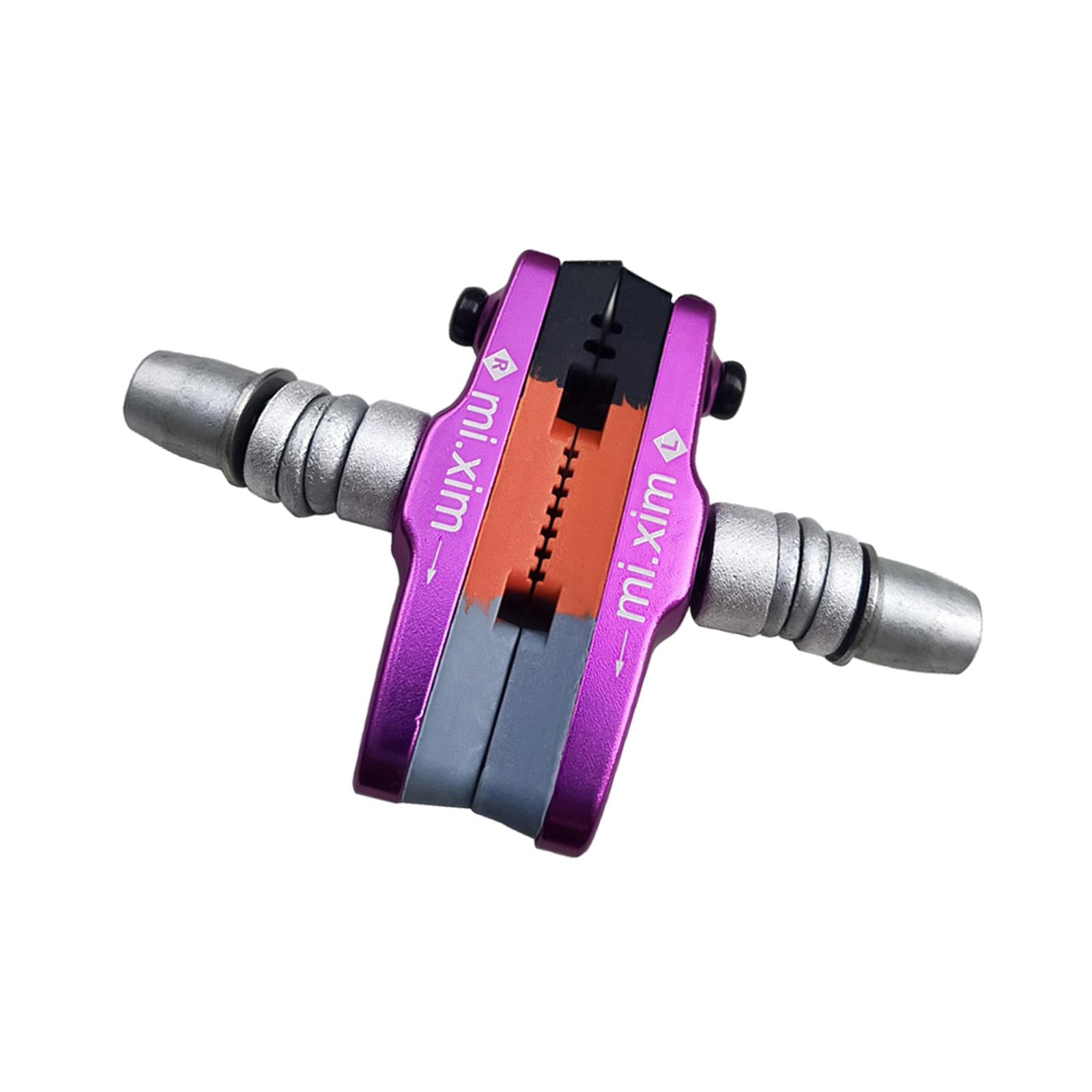 2Pcs Brake Pads Shoes Easy to Store Bike Parts Replaceable V Type Brake Pads violet