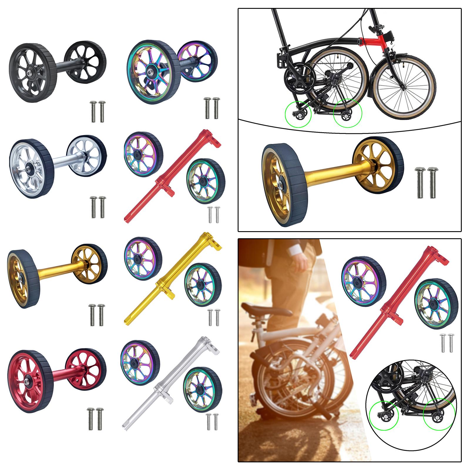 Bicycle Easy Wheels Extension Rod Telescopic Bar for Rear Cargo Transport Black