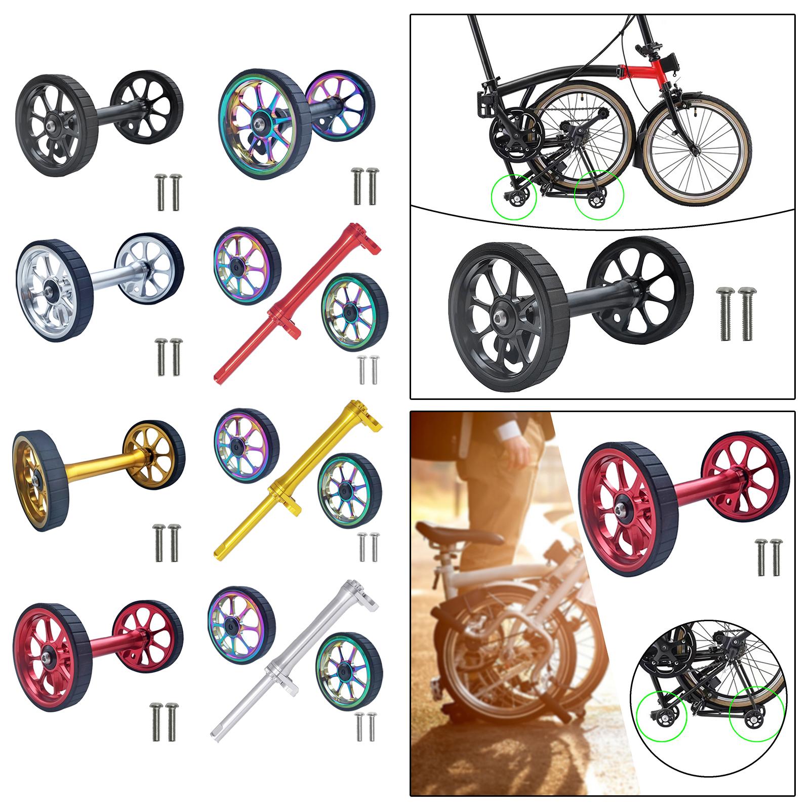 Bicycle Easy Wheels Extension Rod Telescopic Bar for Rear Cargo Transport Black