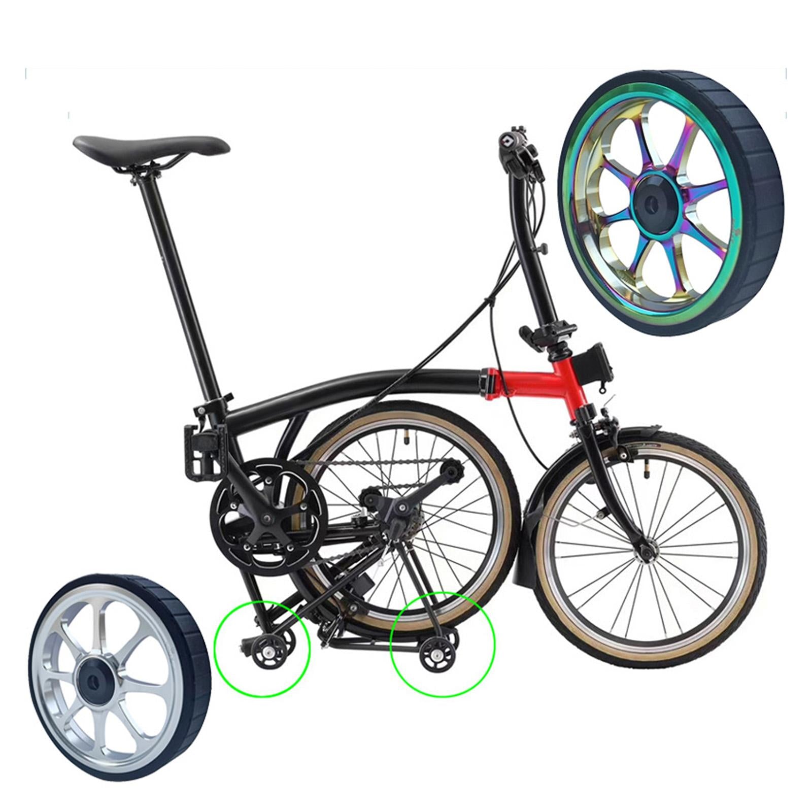 Bicycle Easy Wheels Extension Rod Telescopic Bar for Rear Cargo Transport Colorful Gold
