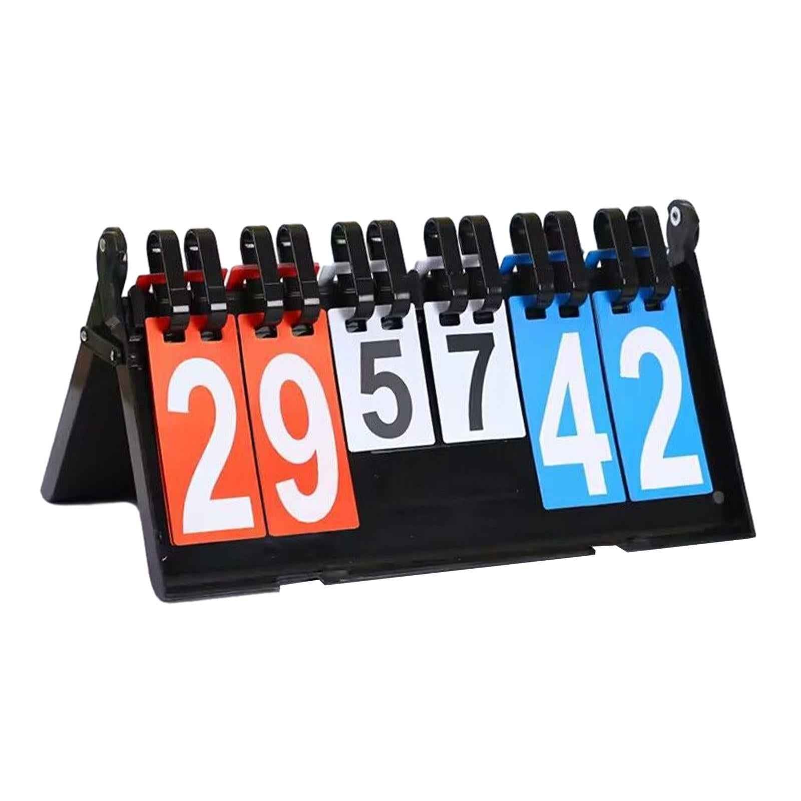 Score Card Flipper Compact Flip Score Board for Basketball Volleyball Soccer Style A