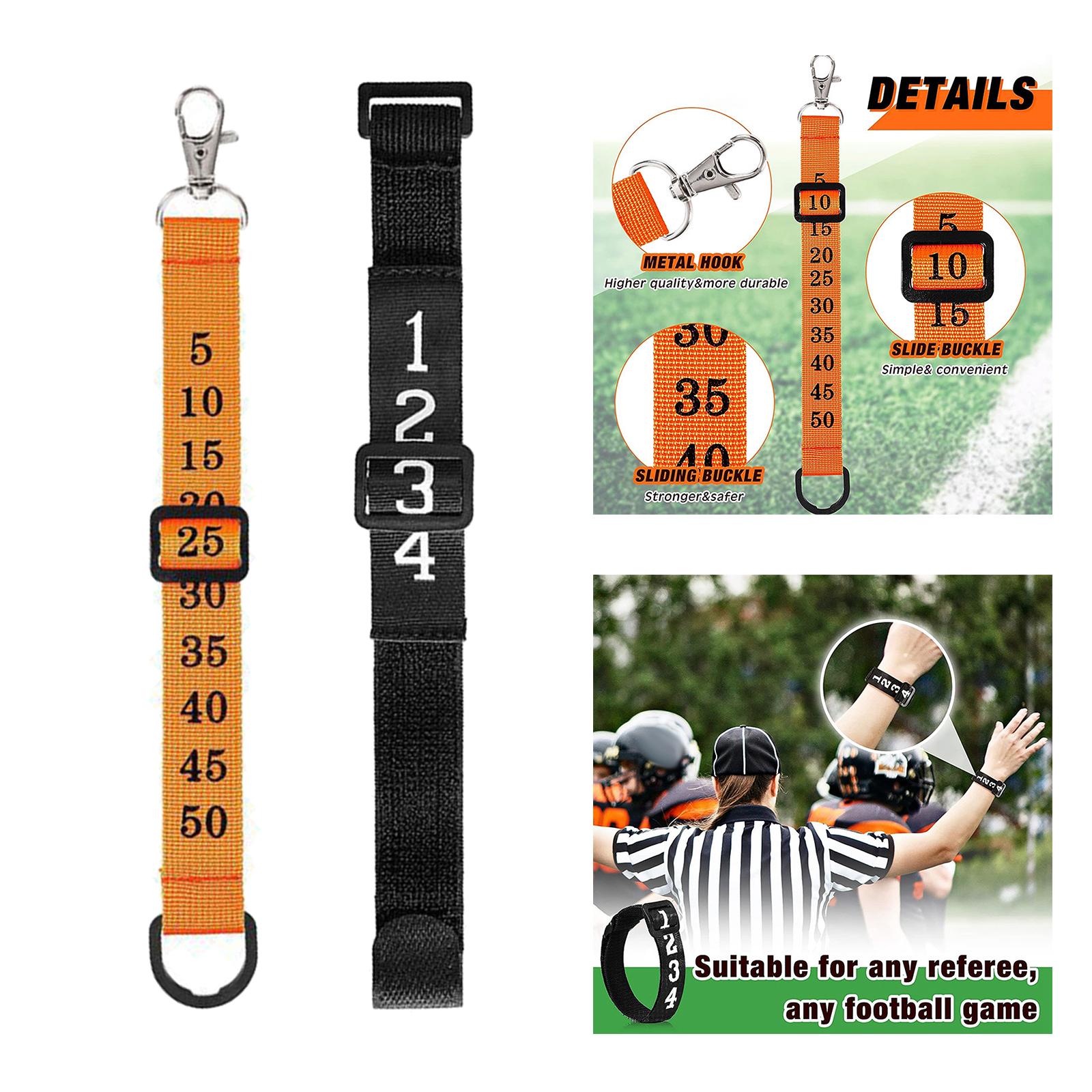 4xFootball Chain Clip Football Yard Markers for Men Direct Replacement Premium Orange