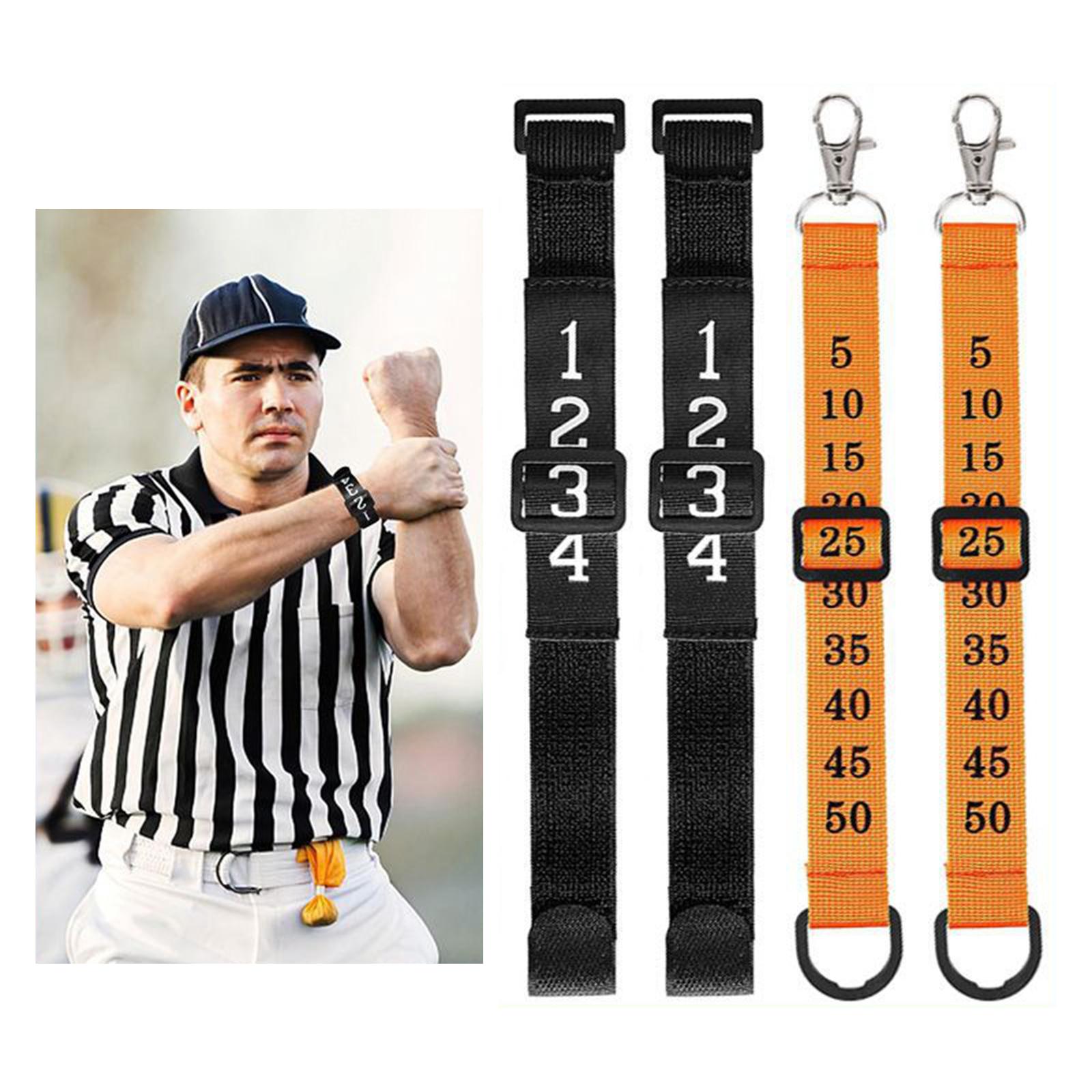 4xFootball Chain Clip Football Yard Markers for Men Direct Replacement Premium Orange