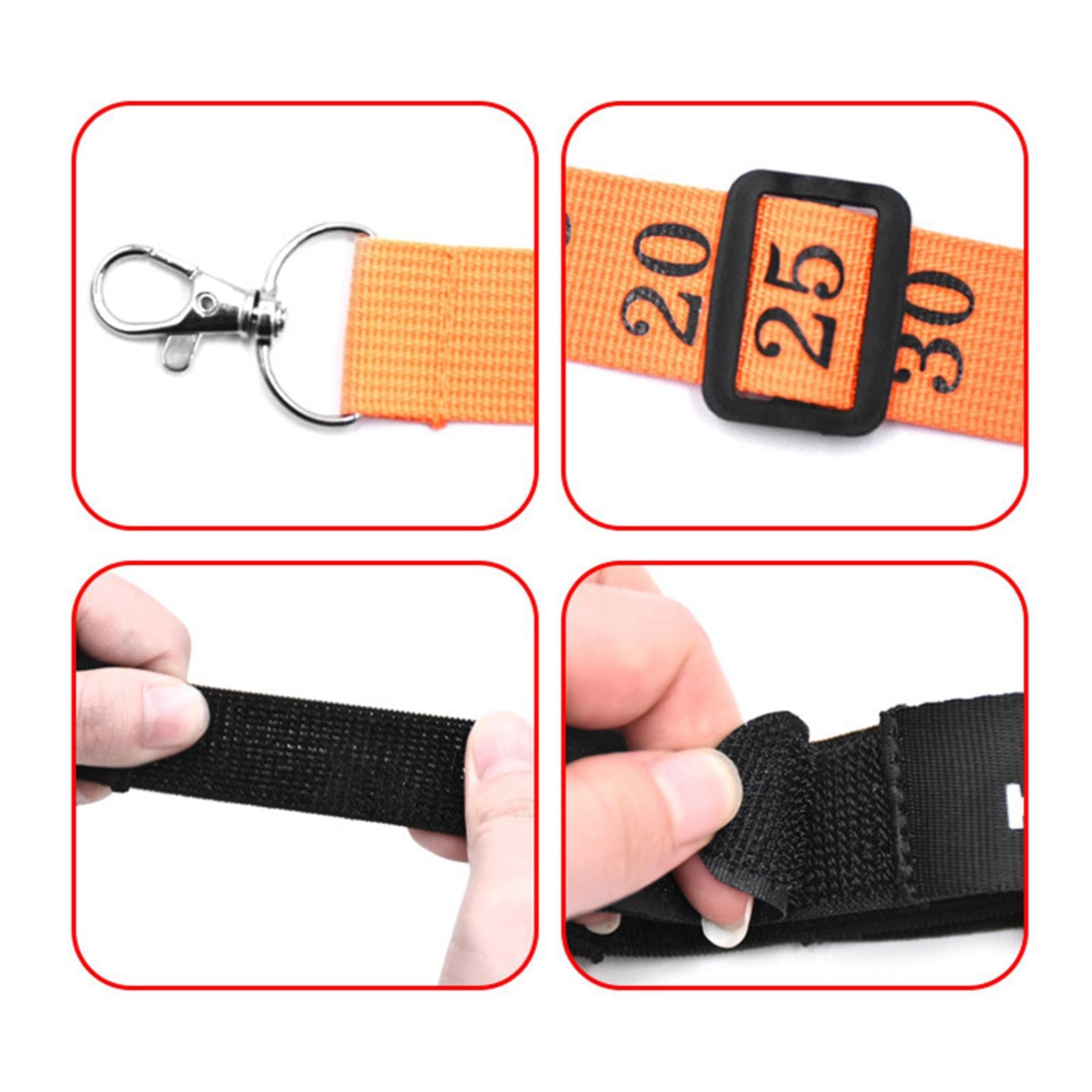 4xFootball Chain Clip Football Yard Markers for Men Direct Replacement Premium Black